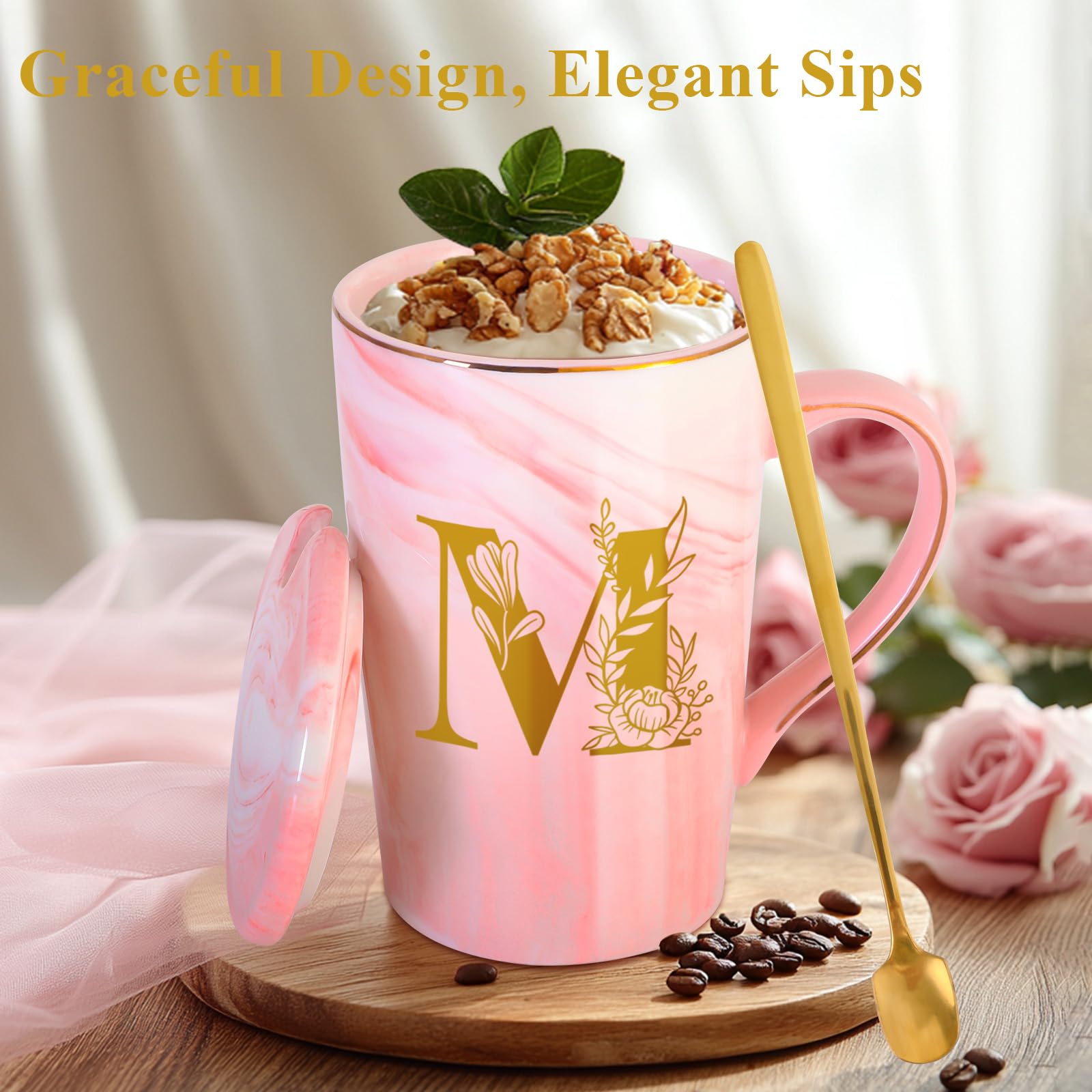 Personalized Ceramic Coffee Mug with Lid Cup Happy Birthday Gifts for Adult Men Women Who Have Everything Want Nothing Dad Mom Guys People Couples Parents Cool Funny Unique Present Special Christmas,G