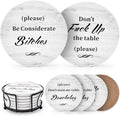 White Elephant Gifts for Adults, Funny Coasters Set of 6 with Holder Christmas Stocking Stuffers for Men Women, Gag Gifts Couples Birthday Housewarming Secret Santa Cool Friend Presents for Her Him