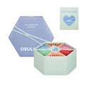 OSULLOC Premium Tea Collection (40 count, 10 flavors x 4 ea), Self Care Sampler Gift Box Variety Pack, Premium Organic Pure & Blended Tea from Jeju