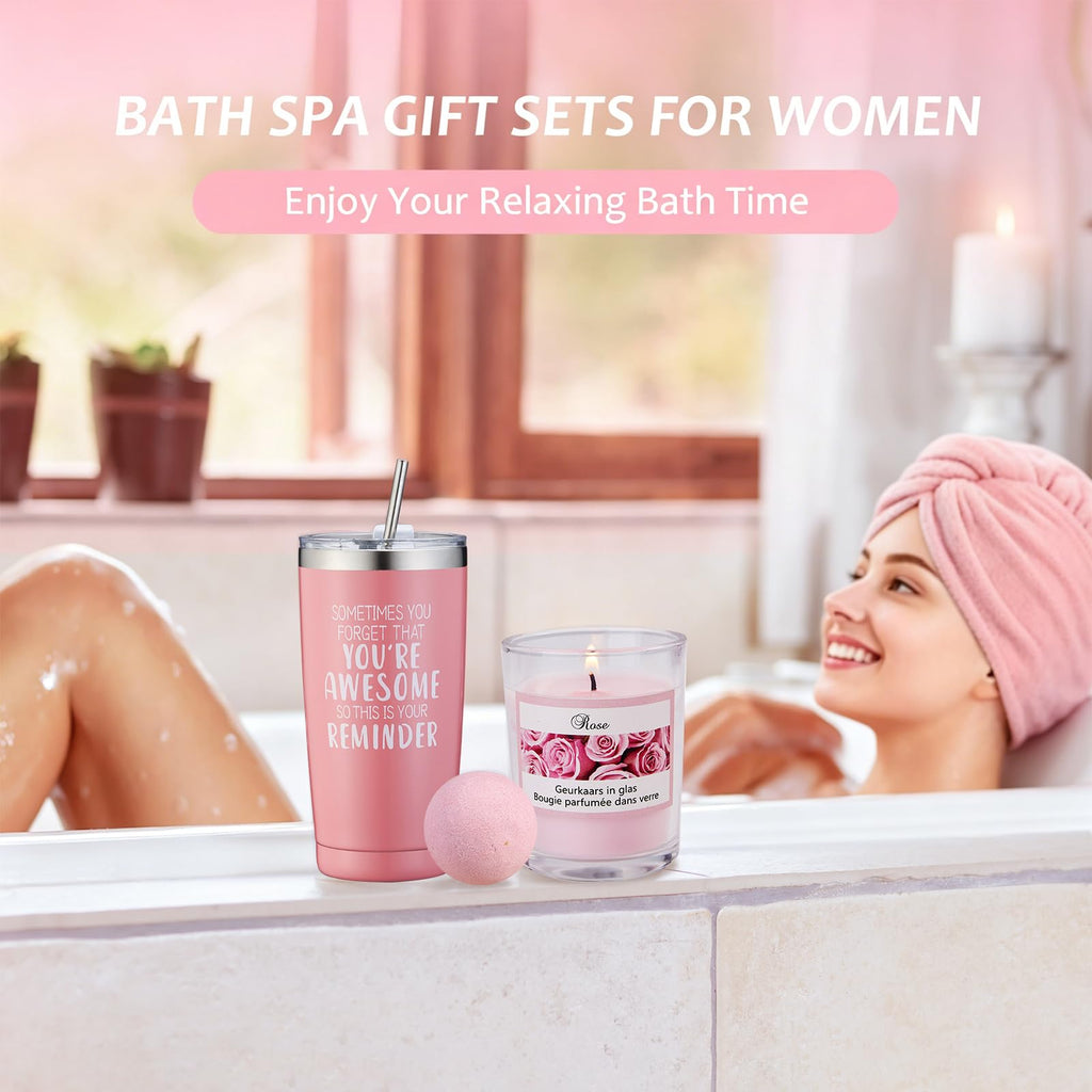 Birthday Gifts for Women, Mothers Day Gifts for Mom from Daughter, Unique Spa Gifts Basket Box for Women Best Friend Sister, Self Care Gifts for Women