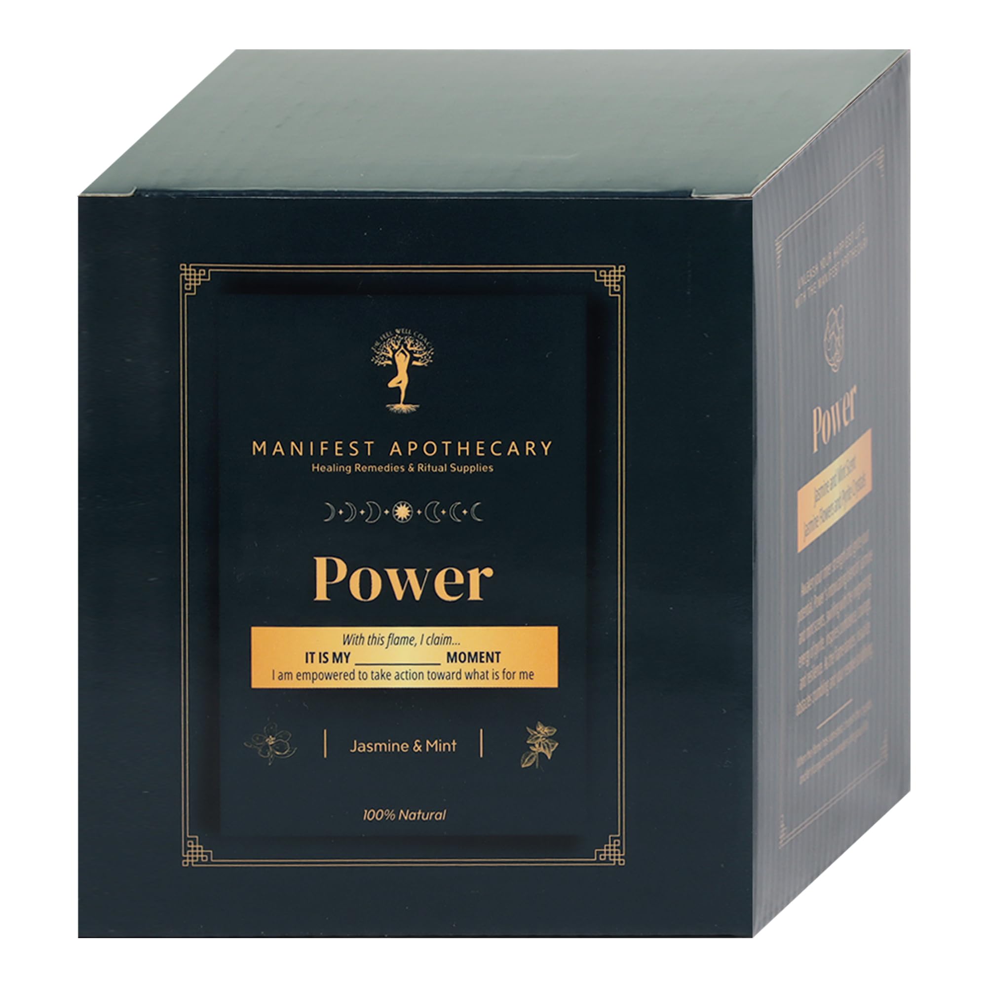 Aromatherapy Scented Candle for Women & Men - Infused with Rose Petals, Cannabis, & Amethyst Crystals - 100% Cotton Wick, 50 Hrs Burn Time & 10.5 Oz Hand-Poured Soy Candle for Relaxation & Mindfulness