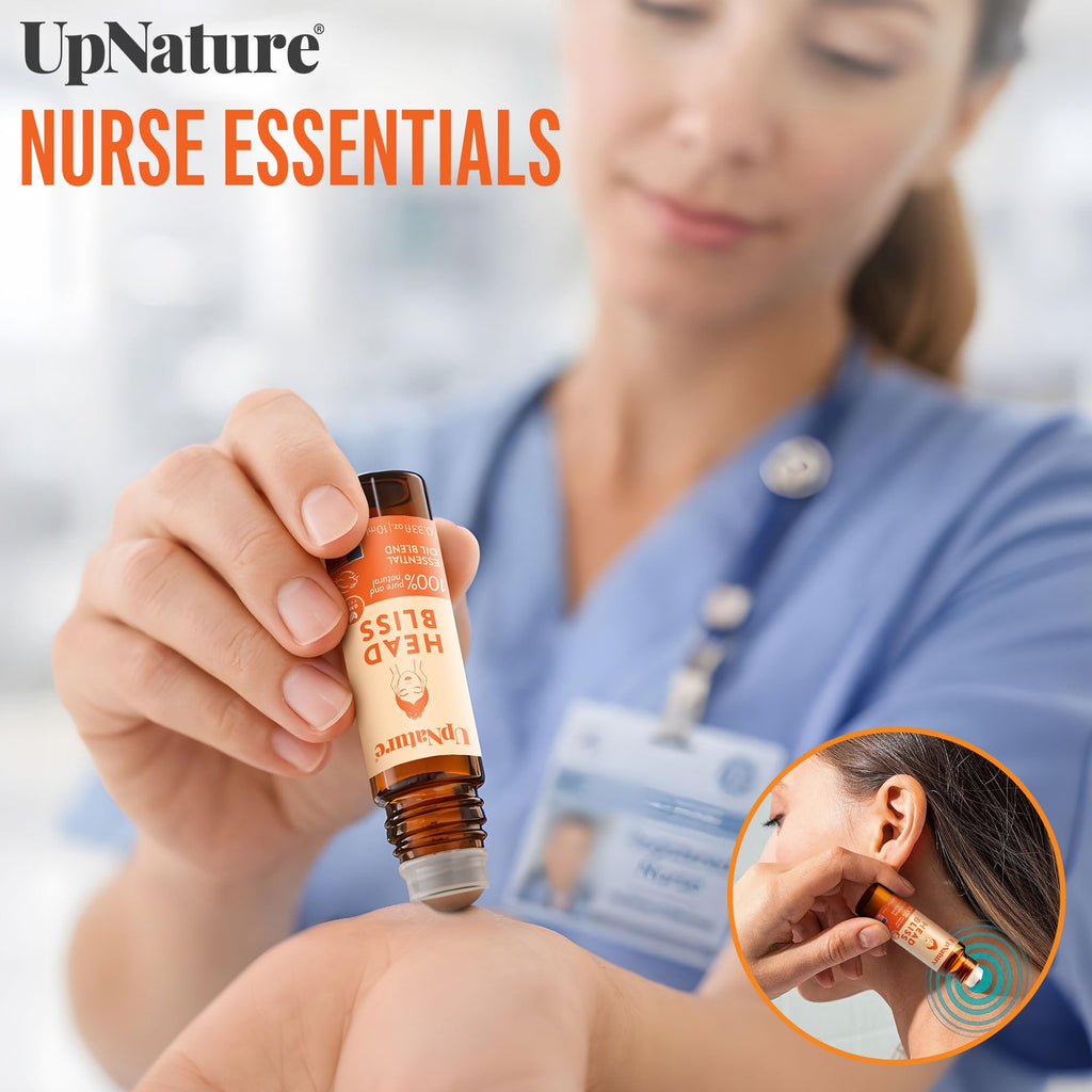 UpNature Calm Essential Oil Roll On - Self Care Gifts for Mom Women Her - 100% Natural Aromatherapy Blend for Relaxation Relief