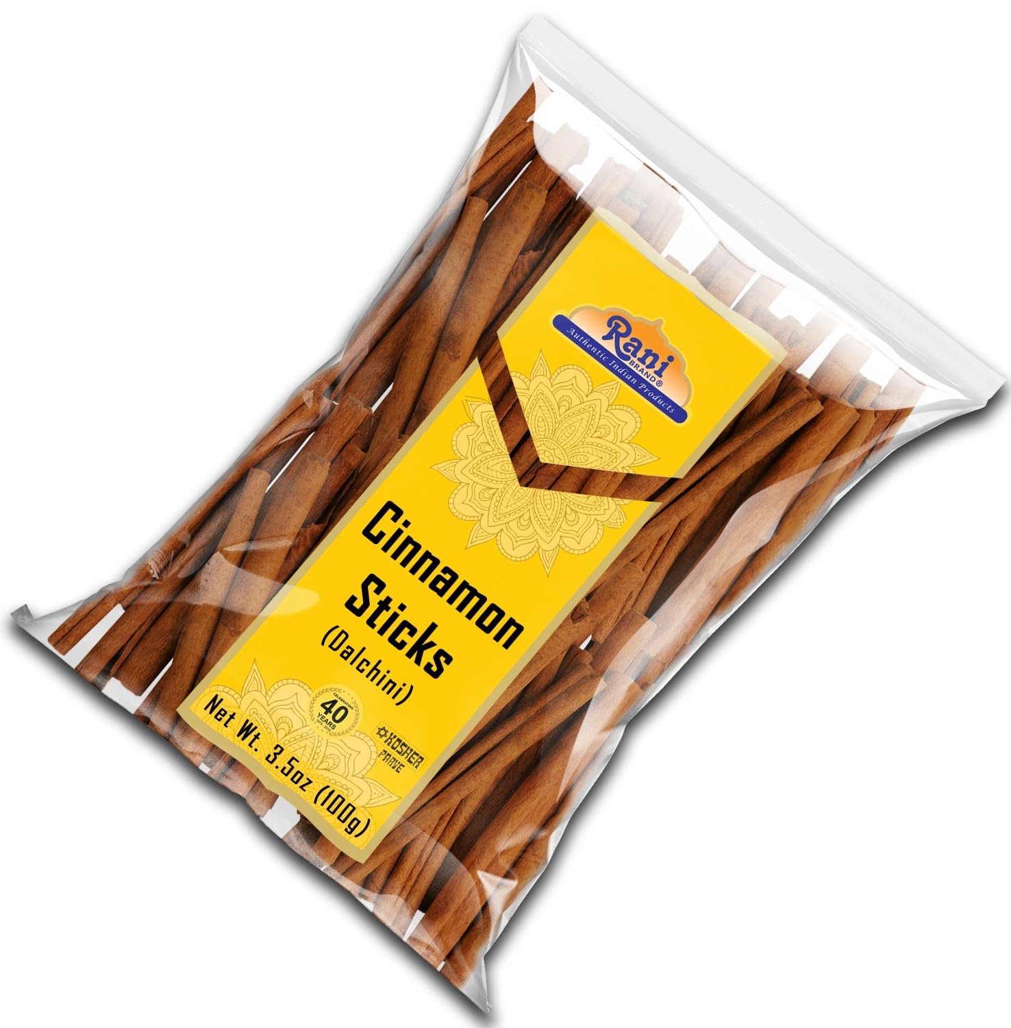 Rani Cinnamon Sticks 7oz (200g) - 36-44 Sticks - Strong Aroma, Perfect for Baking, Cooking & Beverages | 3+ Inches Length - Cassia Saigon Cinnamon from Vietnam | Kosher