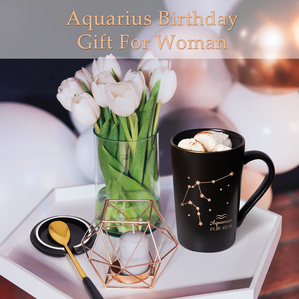 YHRJWN Pisces Gifts for Women, Pisces Constellation Mug, February March Birthdays Gifts for Women Horoscope Astrology Lovers, Pisces Zodiac Sign gifts for Women Girls, 14 Oz Pink with Gift Box