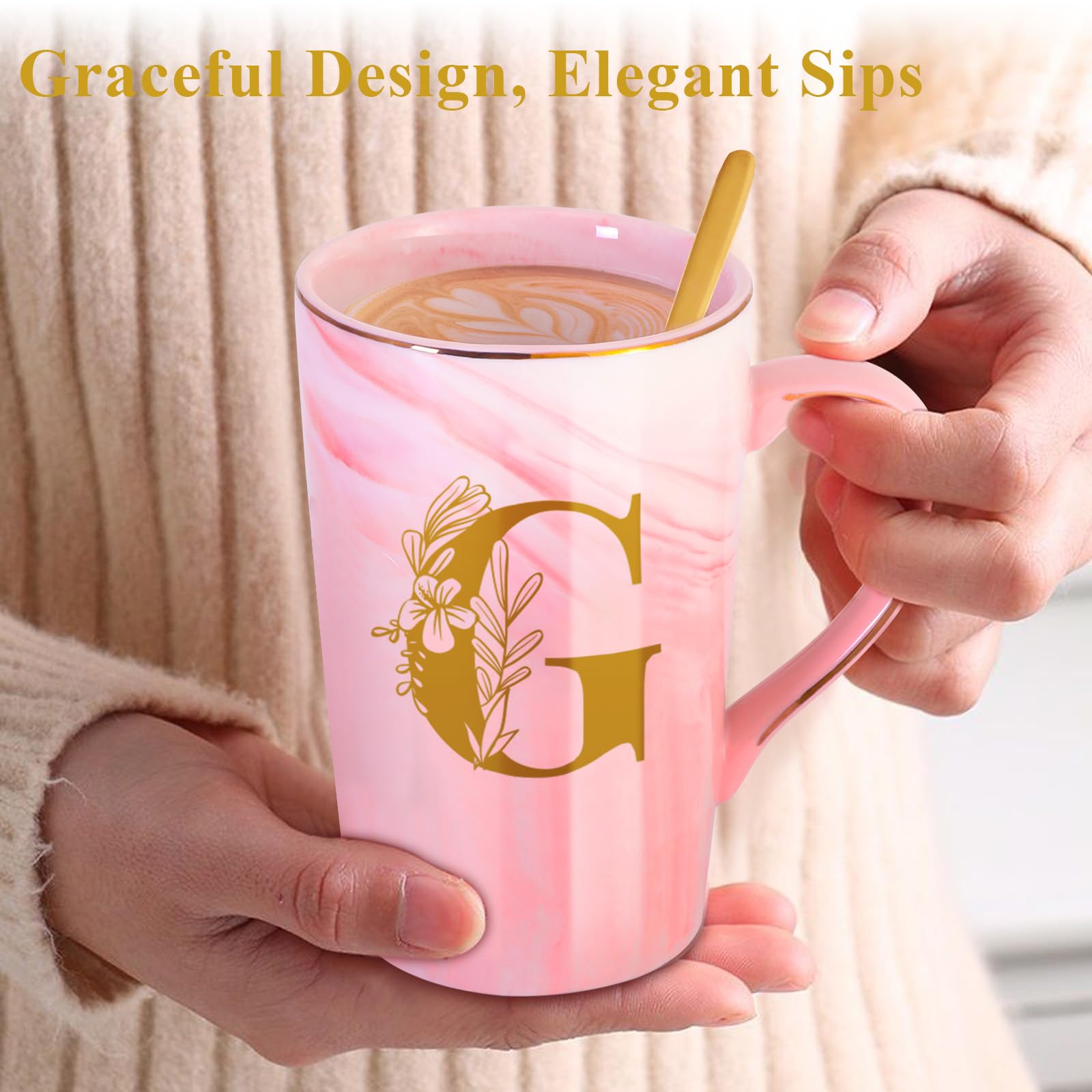Personalized Ceramic Coffee Mug with Lid Cup Happy Birthday Gifts for Adult Men Women Who Have Everything Want Nothing Dad Mom Guys People Couples Parents Cool Funny Unique Present Special Christmas,G
