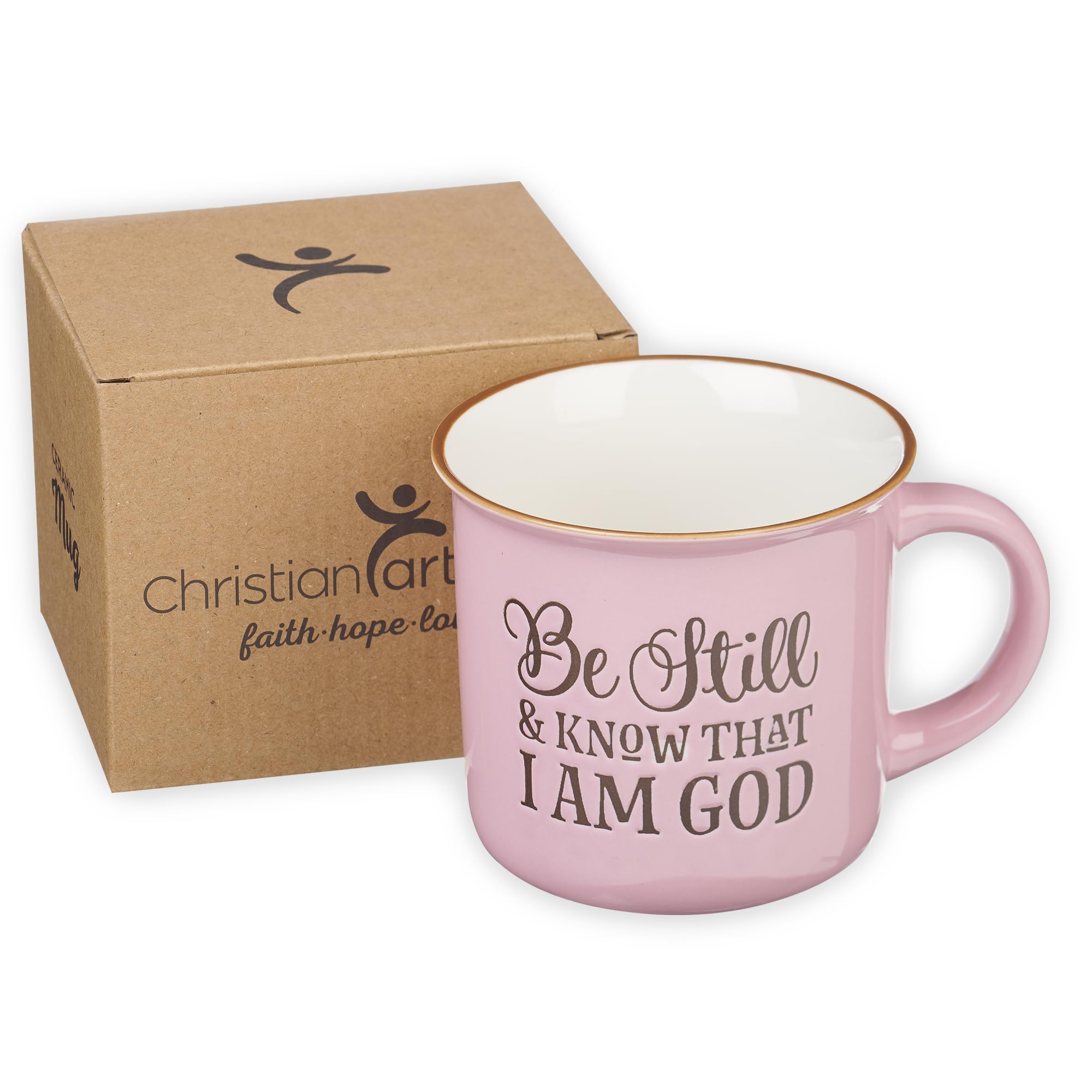 Christian Art Gifts Lavender Camp Style Ceramic Coffee Mug – 13 oz. Microwave & Dishwasher Safe Inspirational Scripture Coffee & Tea Mug for Women with Bible Verse: Let Your Light Shine – Matthew 5:16