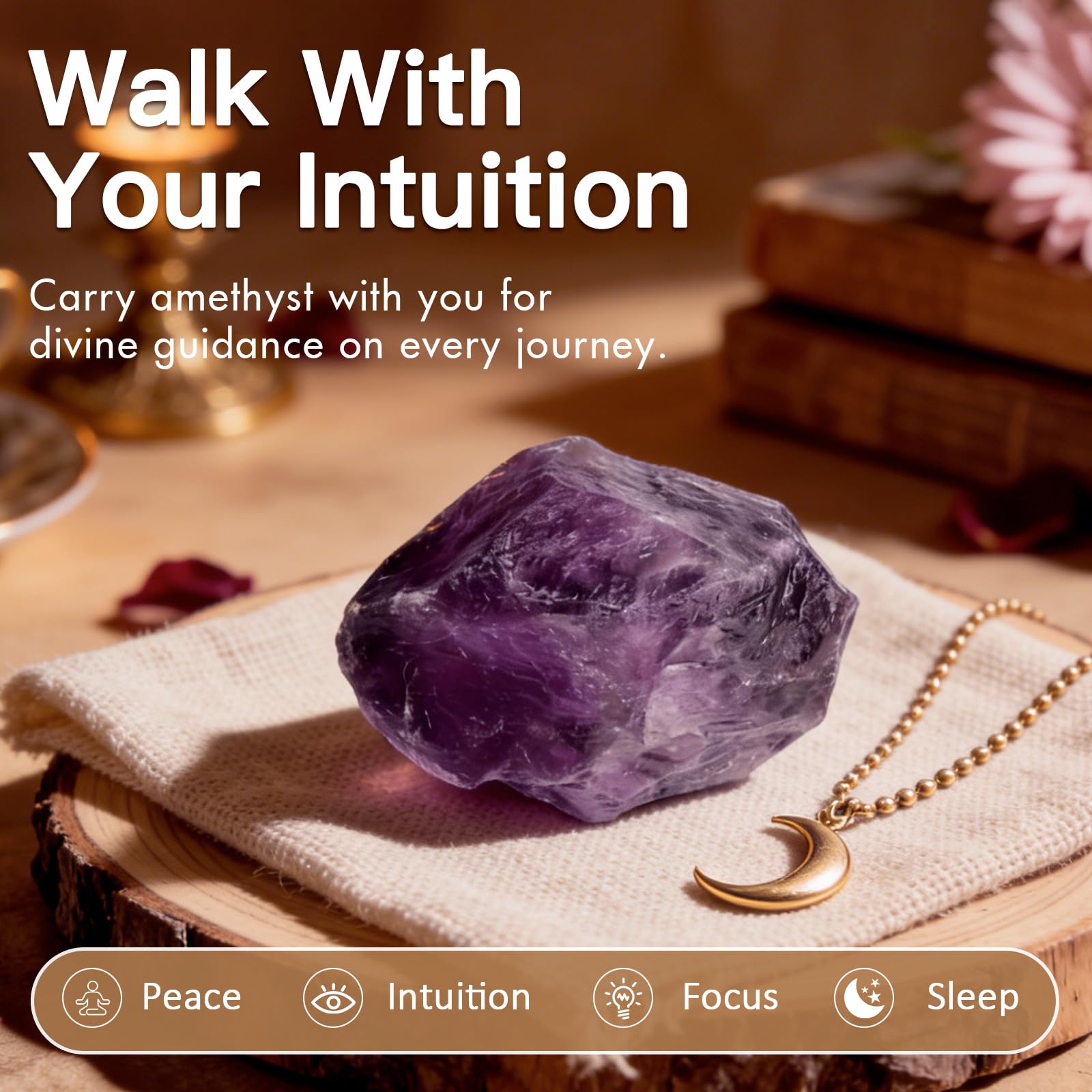 7 Chakra Healing Crystals Set - Large Raw Stones Energy Alignment Kit with Wooden Gift Box & Guidebook