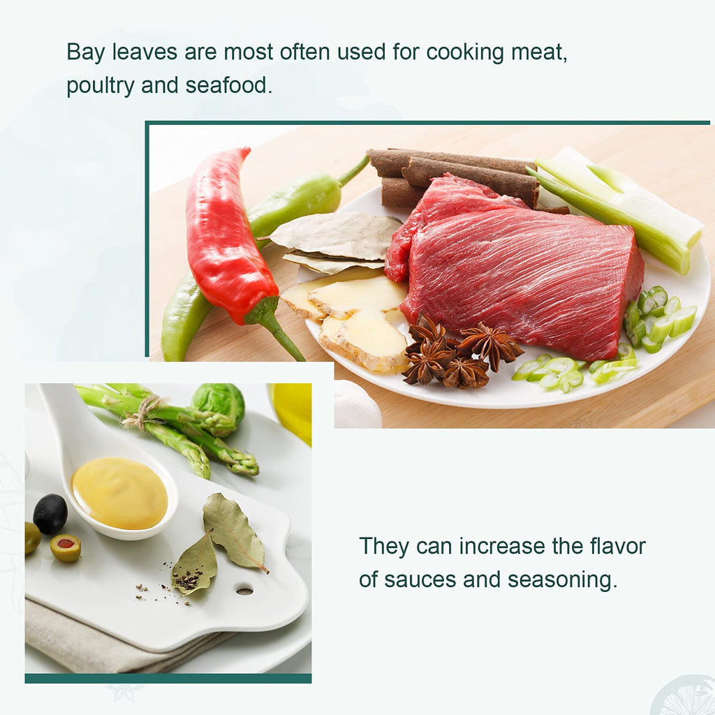 Soeos Bay Leaves Whole, 2 oz(57g), Non-GMO Verified, Dried Leaf, Freshly Packed to Keep Fresh, Laurel Herbs for Cooking, Dried Bay Leaves, Fresh, Green