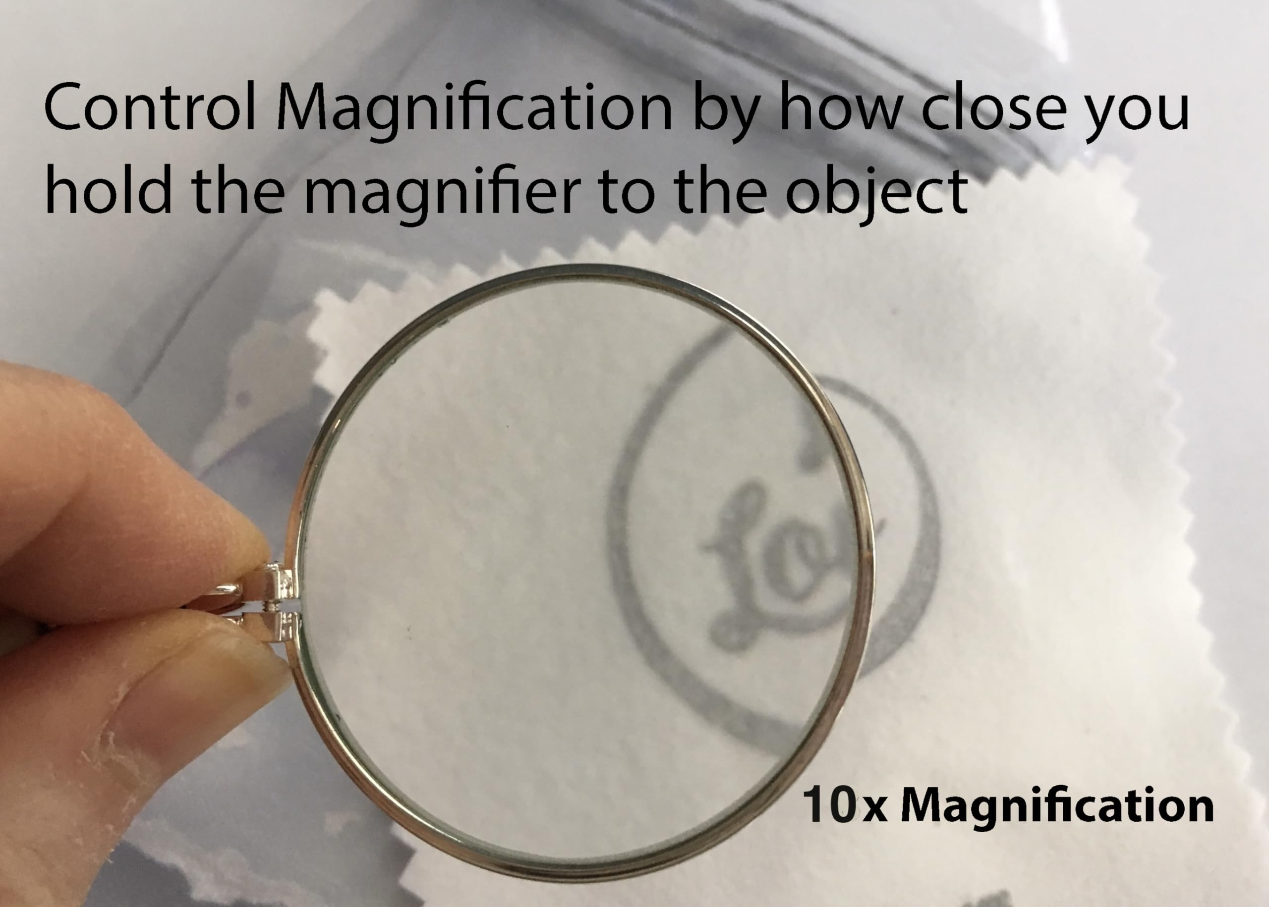 by Wendra Magnifying Necklace with Natural Crystal to Increase Vision & Energy. Handmade