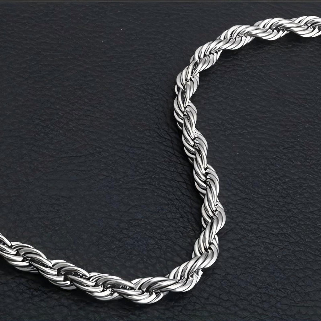 Italian Sterling Silver S925 Retro Chain Necklace for Men, Vintage Style Jewelry Gift