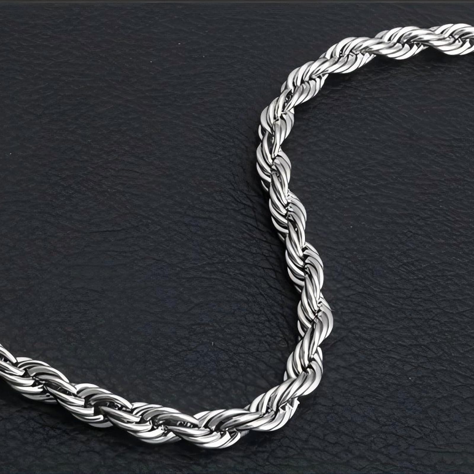 Italian Sterling Silver S925 Retro Chain Necklace for Men, Vintage Style Jewelry Gift