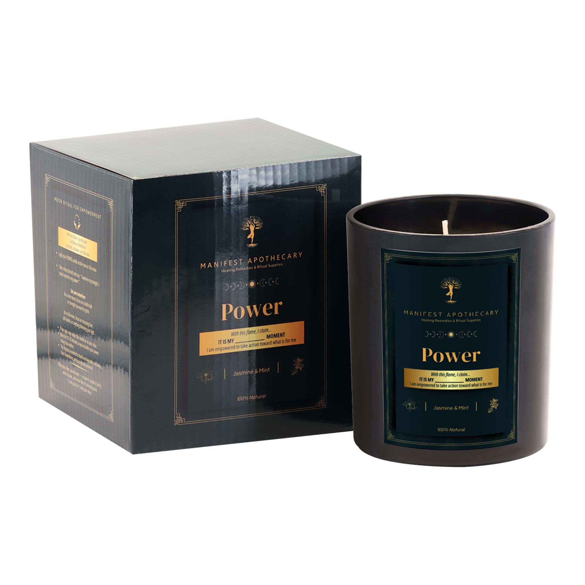 Aromatherapy Scented Candle for Women & Men - Infused with Rose Petals, Cannabis, & Amethyst Crystals - 100% Cotton Wick, 50 Hrs Burn Time & 10.5 Oz Hand-Poured Soy Candle for Relaxation & Mindfulness