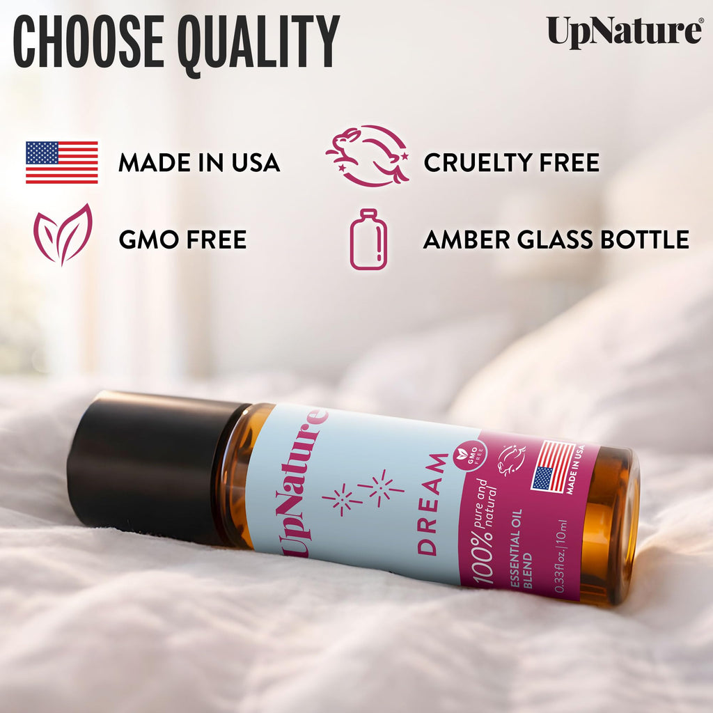 UpNature Calm Essential Oil Roll On - Self Care Gifts for Mom Women Her - 100% Natural Aromatherapy Blend for Relaxation Relief
