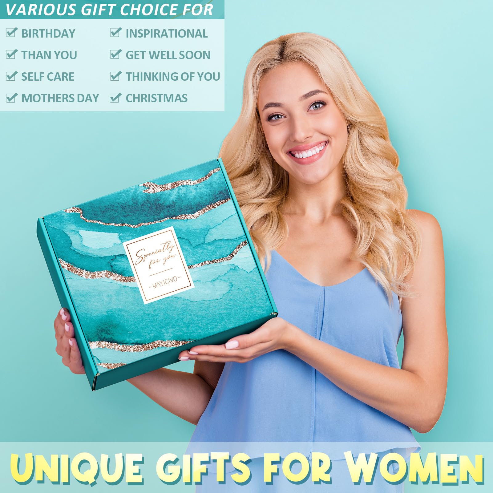 Christian Gifts for Christian Women Faith, Inspirational Religious Gifts for Catholic Women Spiritual Bible Gift Mothers Day Easter Birthday Gift for Womens Mom Sister Friend Wife Coworker w/ Tote Bag
