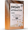 Affirmation Cards - 72 Swearing, Motivational and Inspirational Cards for Women, Size 2.15"x3.5" Cardstock - Gifts for Women, Best Friend, Mom and Self Care Female