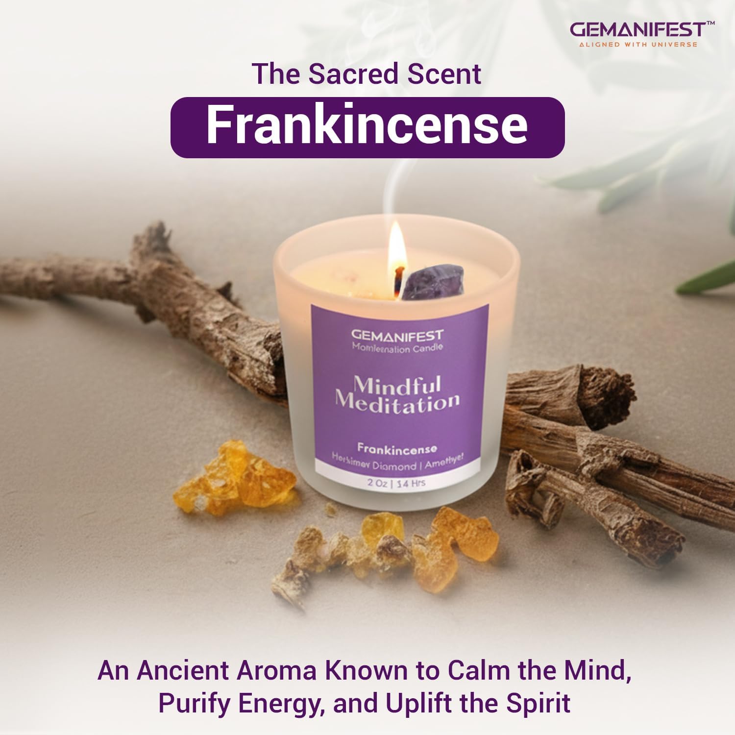 Money Manifestation Candle with Pyrite Bracelet for Wealth Prosperity and Success Pumpkin Spice Soy Candles for Office Home Scented Prosperity Crystal Candle Gifts for Men Women