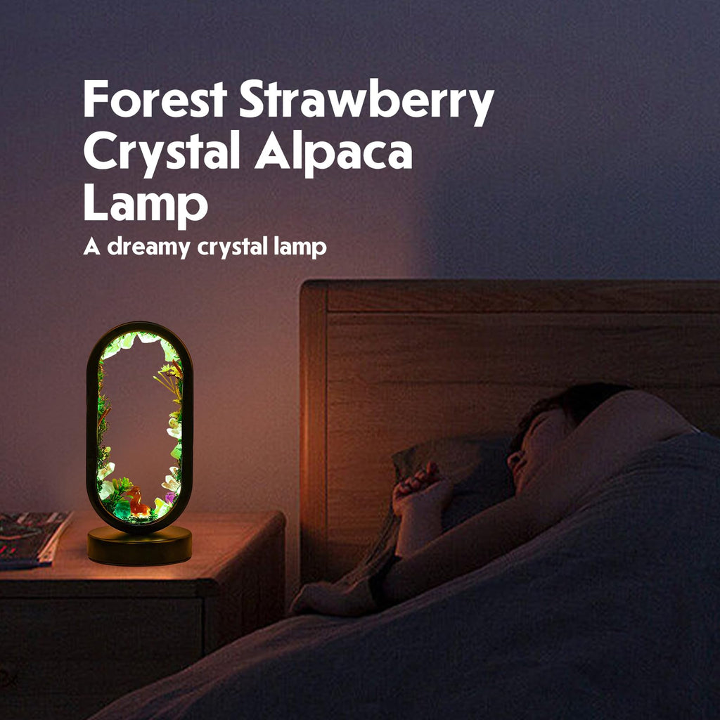 Runyangshi Amethyst Night Lamp 8.6" Natural Healing Crystal Bedside Lamp USB Port 3 Colours Dimming Mode Bedroom Lamp Suitable Night Light for Living Room Bedroom Office Home Decor Ideal Gift