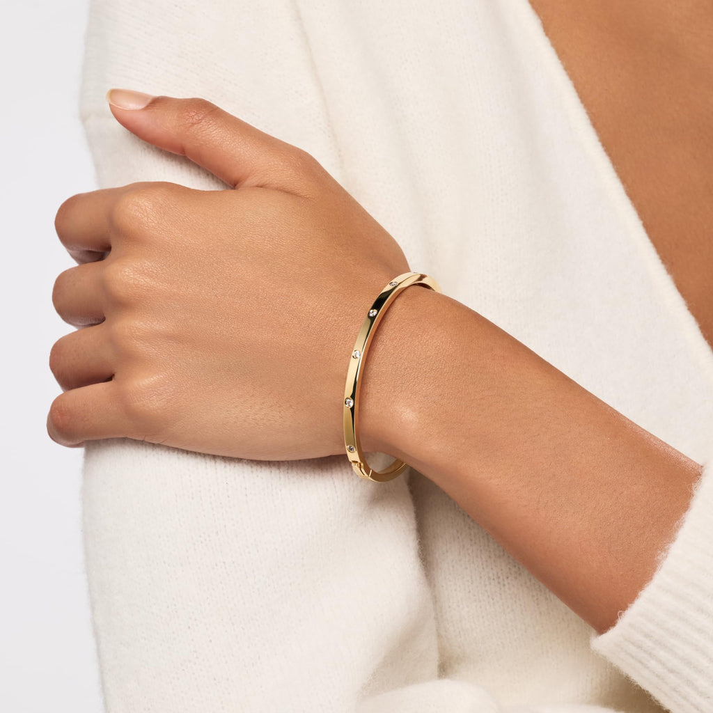 Ana Luisa Bracelets for Women - 14K Gold Plated & Silver Rhodium Bangle and Cuff Bracelets - Sleek Designs Perfect for Layering - Hypoallergenic, Water-Resistant, Tarnish-Free Bracelet for Daily Wear