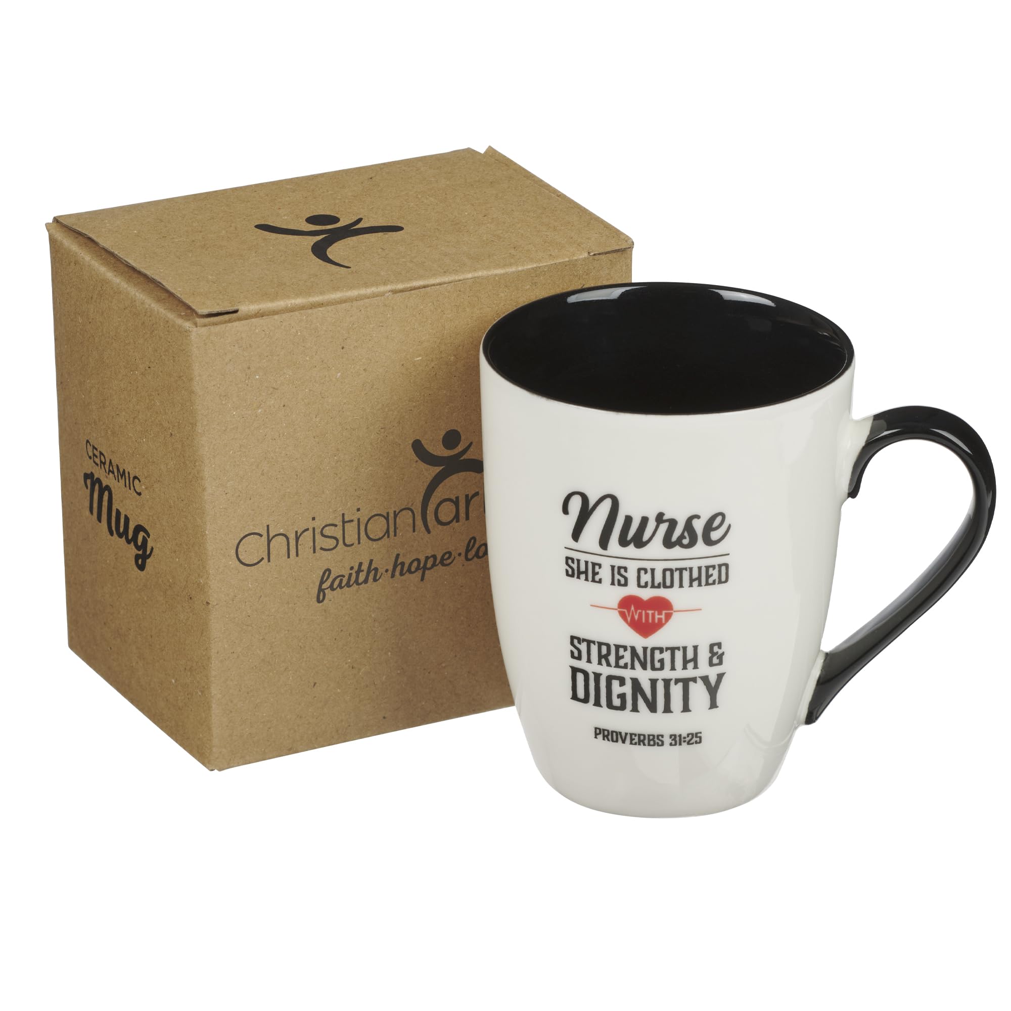 Christian Art Gifts Inspirational Ceramic Coffee & Tea Scripture Mug for Women: All Things are Possible Encouraging Bible Verse, Cute Microwave & Dishwasher Safe Drinkware, White & Pink Floral, 12 oz.