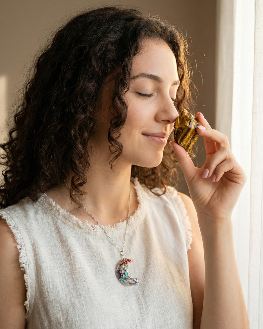 Crystals and Healing Stones, 9 Pcs Healing Crystals Set, 7 Chakra Crystal Stones Set Real Natural Selenite Pyramid Reiki Raw Rock Energy Protection Meditation with Wooden Box, Crystal Gifts for Women