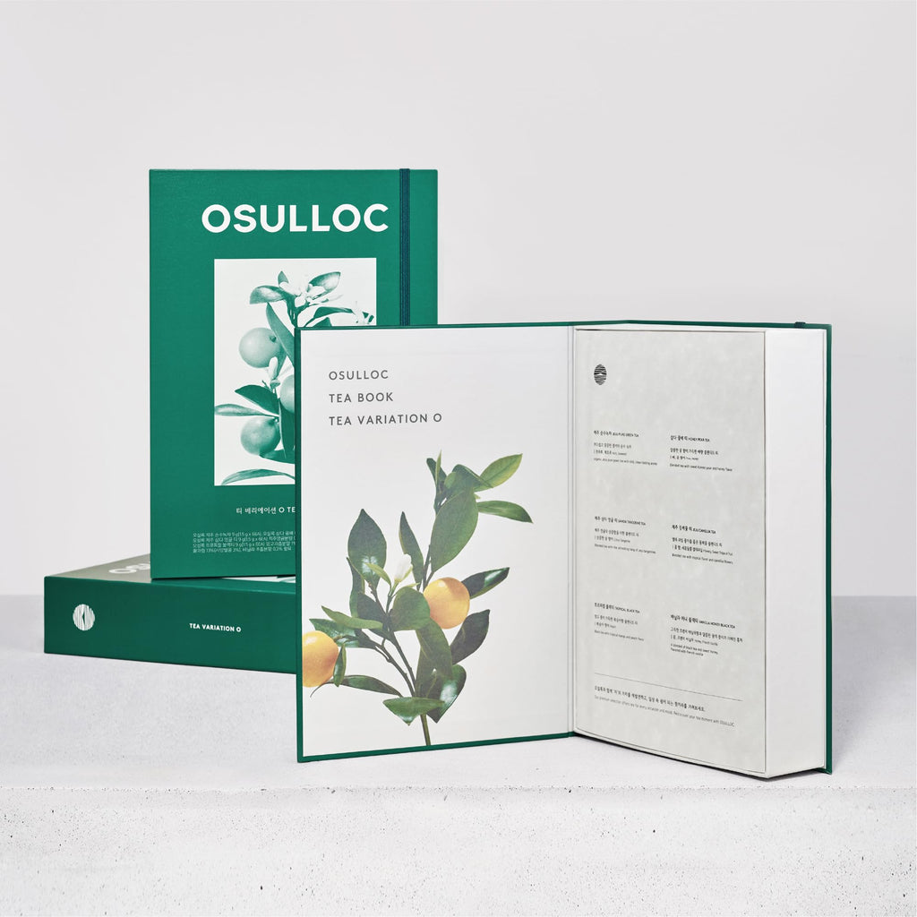OSULLOC Premium Tea Collection (40 count, 10 flavors x 4 ea), Self Care Sampler Gift Box Variety Pack, Premium Organic Pure & Blended Tea from Jeju