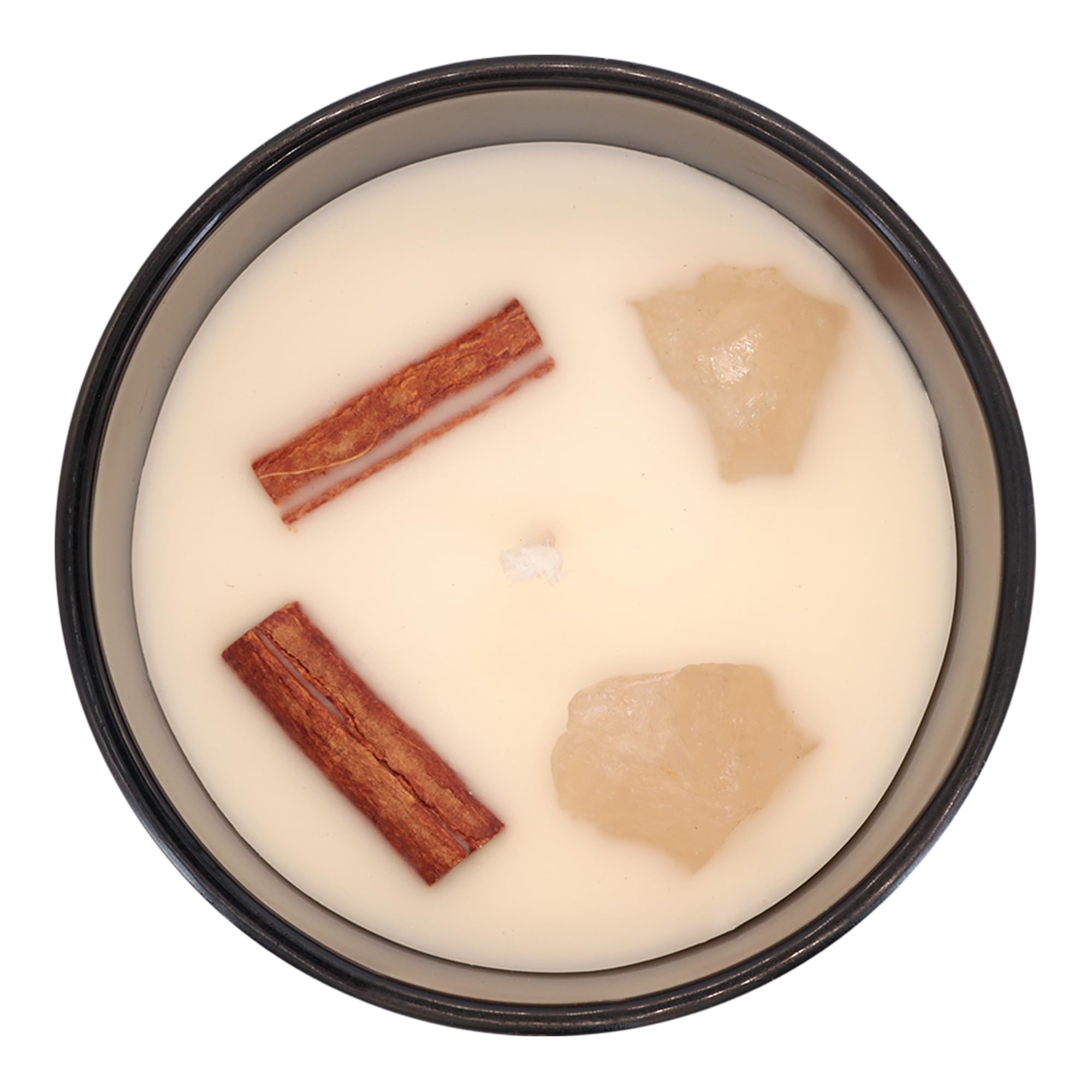 Aromatherapy Scented Candle for Women & Men - Infused with Rose Petals, Cannabis, & Amethyst Crystals - 100% Cotton Wick, 50 Hrs Burn Time & 10.5 Oz Hand-Poured Soy Candle for Relaxation & Mindfulness