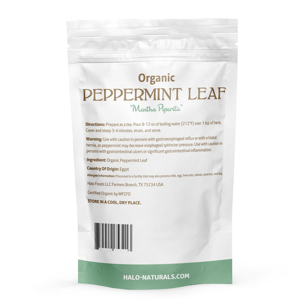 Organic Peppermint Leaf Cut & Sifted, 4 Ounces (Mentha piperita) USDA Certified | Resealable Pouch| Packaged in The USA (Pack of 1)