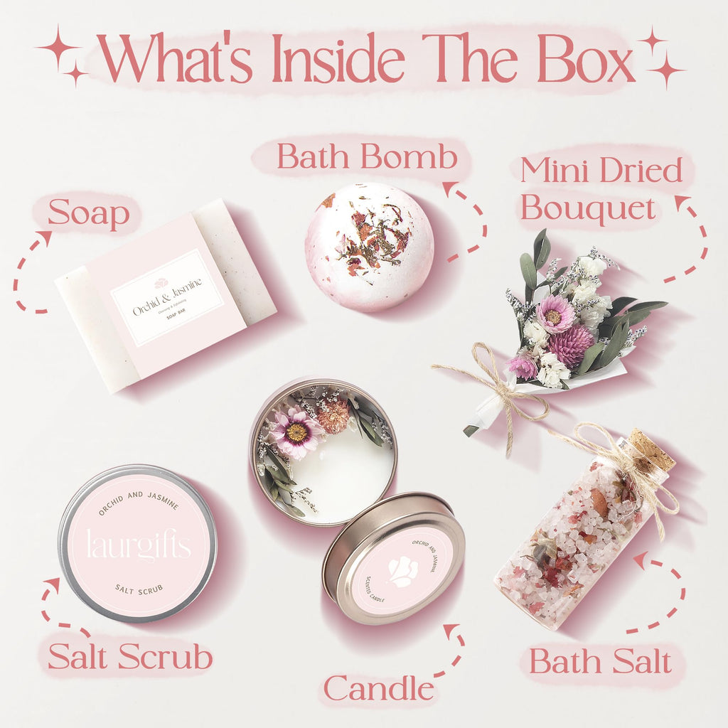 Mothers Day Spa Box for Women – Coffee Scented Candle Set with Bath Bomb & Salt Scrub, Handmade Birthday Present for Her