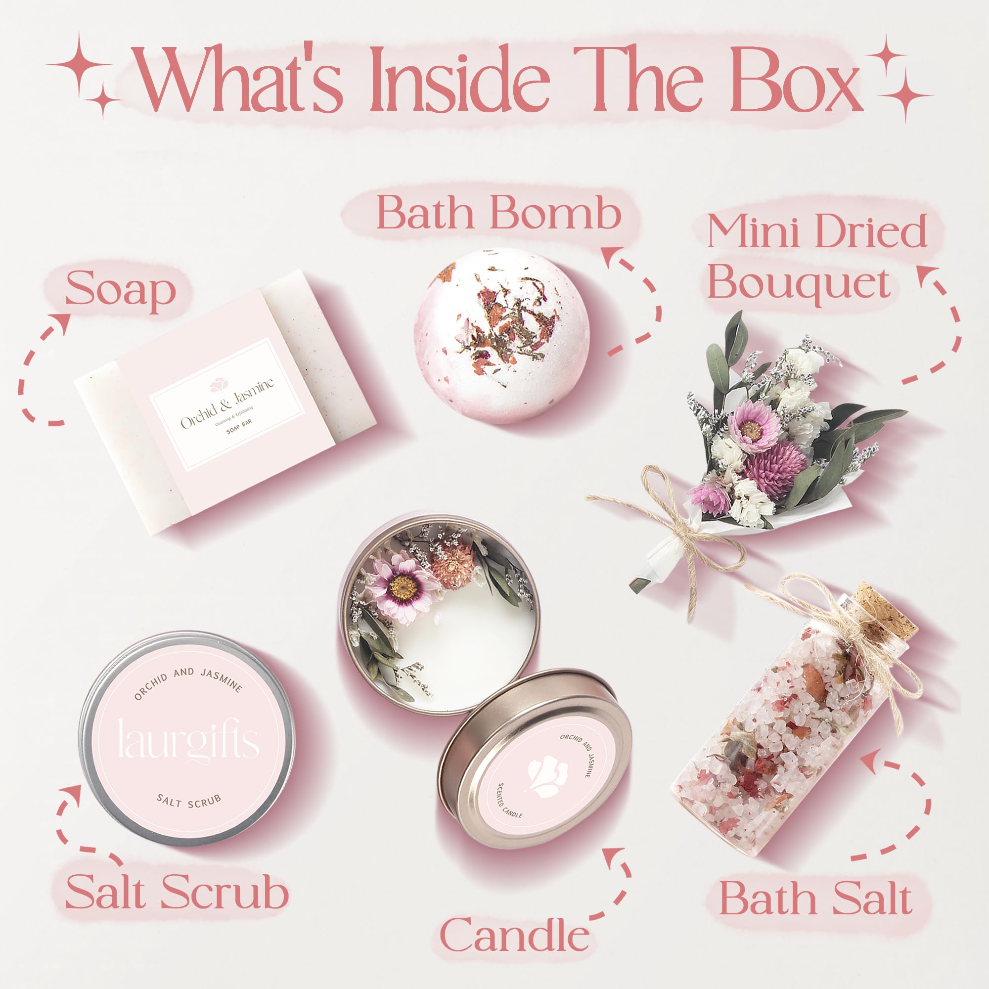 Mothers Day Spa Box for Women – Coffee Scented Candle Set with Bath Bomb & Salt Scrub, Handmade Birthday Present for Her