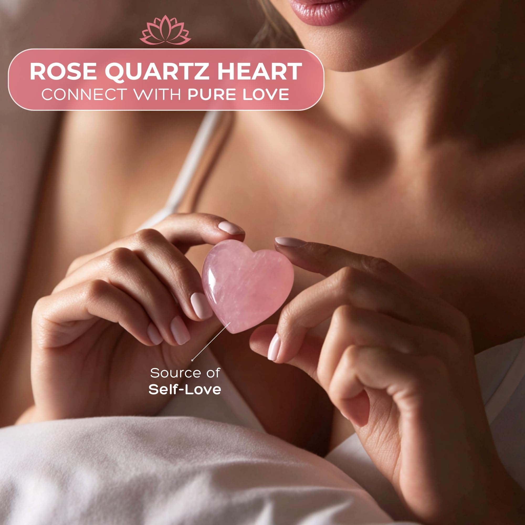 Anima Premium Protection Healing Crystals Set for Energy Shielding - Large Raw Obsidian, Black Tourmaline, Labradorite, Smoky Quartz & Selenite Bar - Wooden Gift Box and Guide Booklet Included