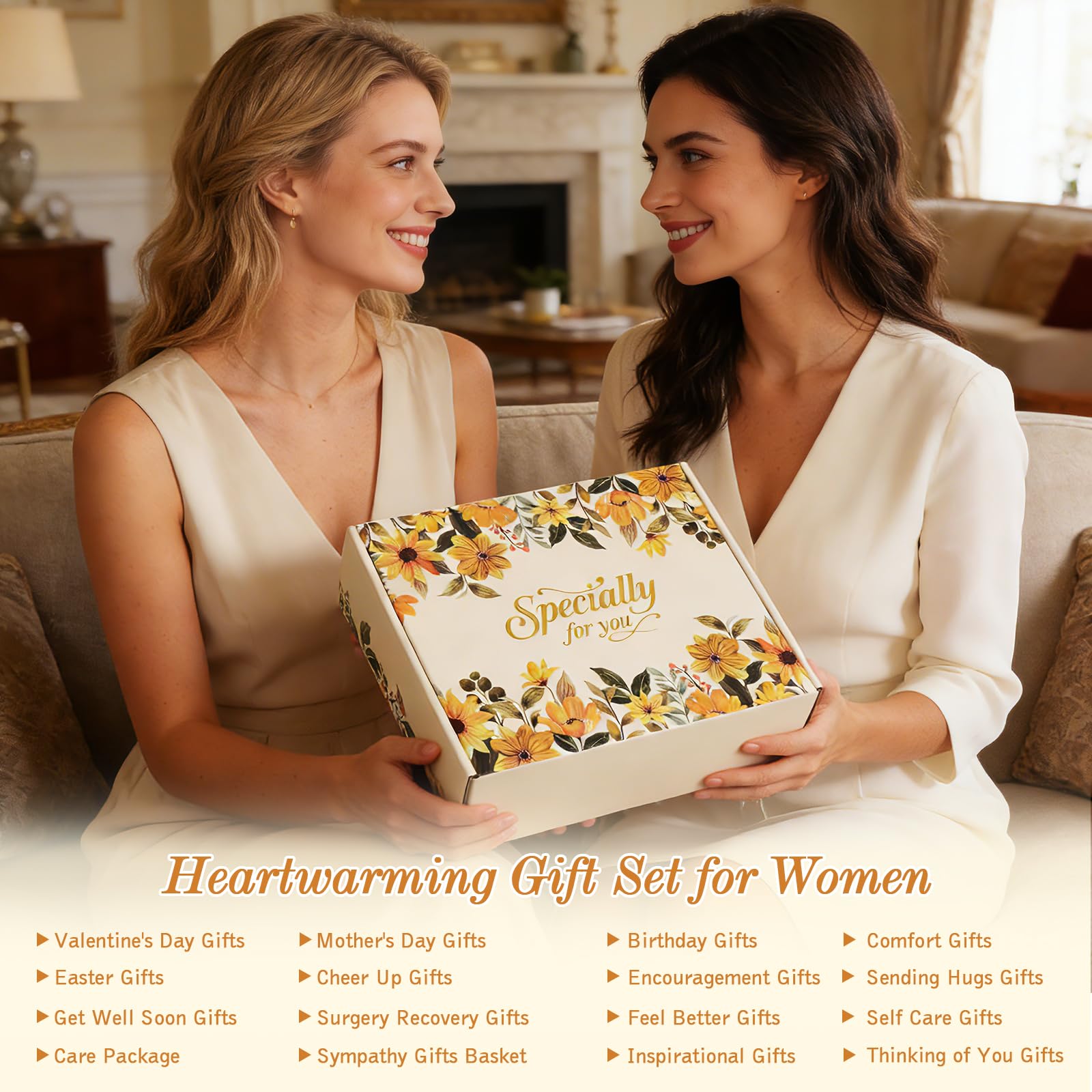 Self Care Gifts for Womens Birthday Gift Mothers Day Gift for Mom Wife Grandma Sister Friend - Get Well Soon Sympathy Gift Baskets for Women Care Package, Thinking of You Inspirational Gifts for Her