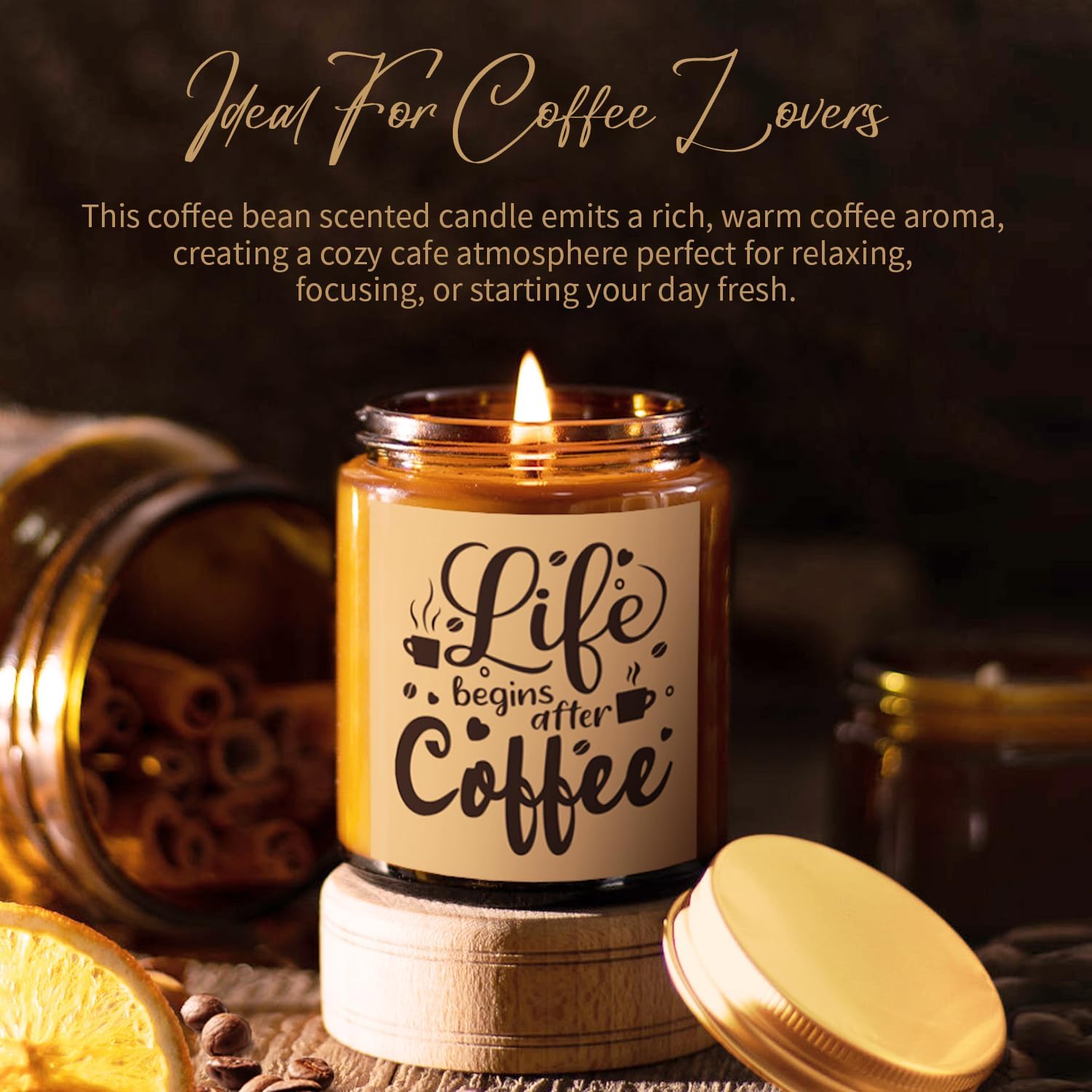 iAOVUEBY Coffee Gifts, 6PCS Coffee Gift Basket, Coffee Lover Gift Set Includes Coffee Mug Spoon Rest Holder Coffee Socks Keychain, Birthday Christmas Gift for Women Men Coffee Lover Friends