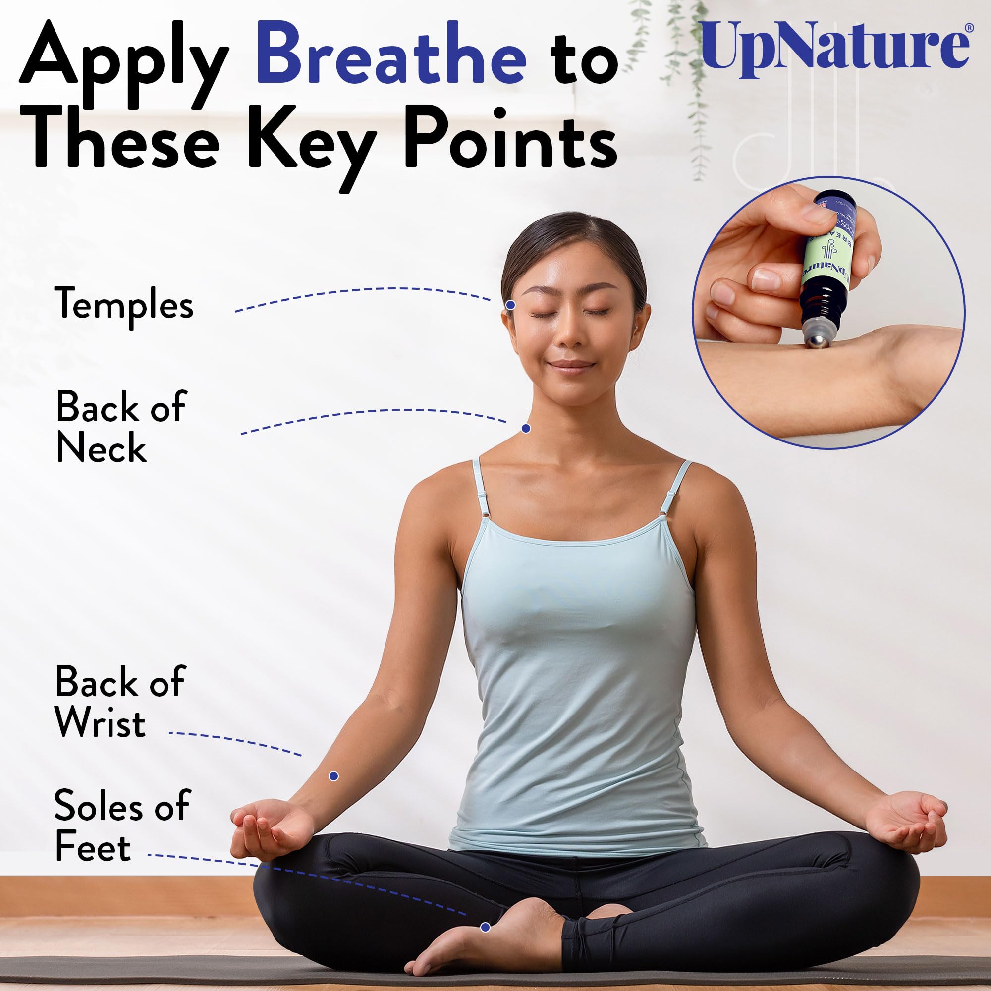 UpNature Calm Essential Oil Roll On - Self Care Gifts for Mom Women Her - 100% Natural Aromatherapy Blend for Relaxation Relief