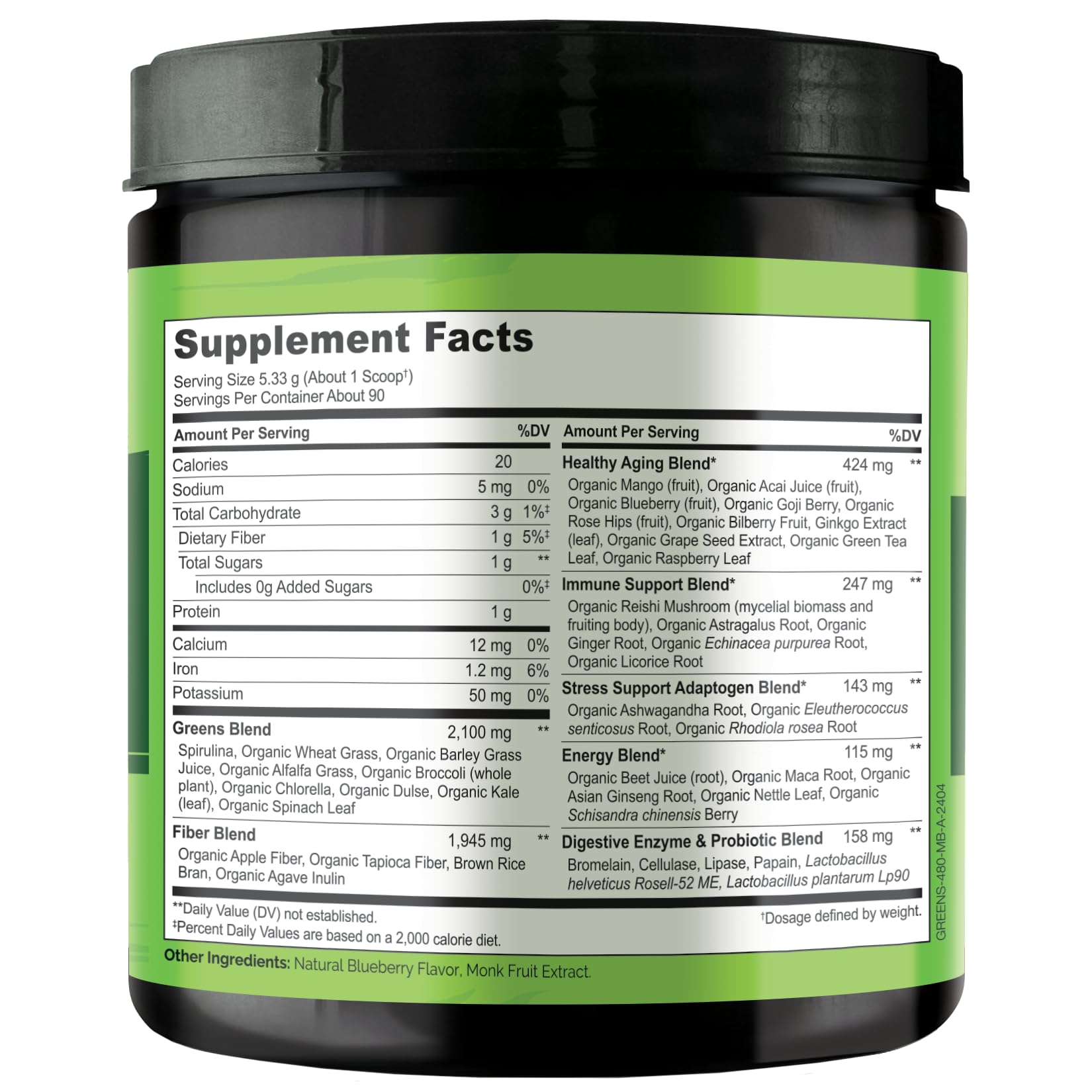 NATURELO Raw Greens Superfood Powder - Unsweetened - Boost Energy, Detox, Enhance Health - Organic Spirulina - Wheat Grass - Whole Food Nutrition from Fruits & Vegetables - 240 Grams