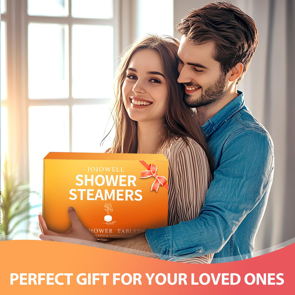 JoJowell Shower Steamers Aromatherapy - 18 Pack Birthday Gifts for Women Men, Mothers Day Gifts for Mom Wife Grandma from Daughter Son, Self Care with Natural Essential Oils Relaxation Home SPA