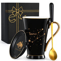 Maustic Aries Gifts for Women Men, March April Birthday Gifts, Zodiac Sign Gift, Astrology Horoscope Constellation Gift for Best Friend, Astrology Lover, Aries Coffee Mug, 12 Oz