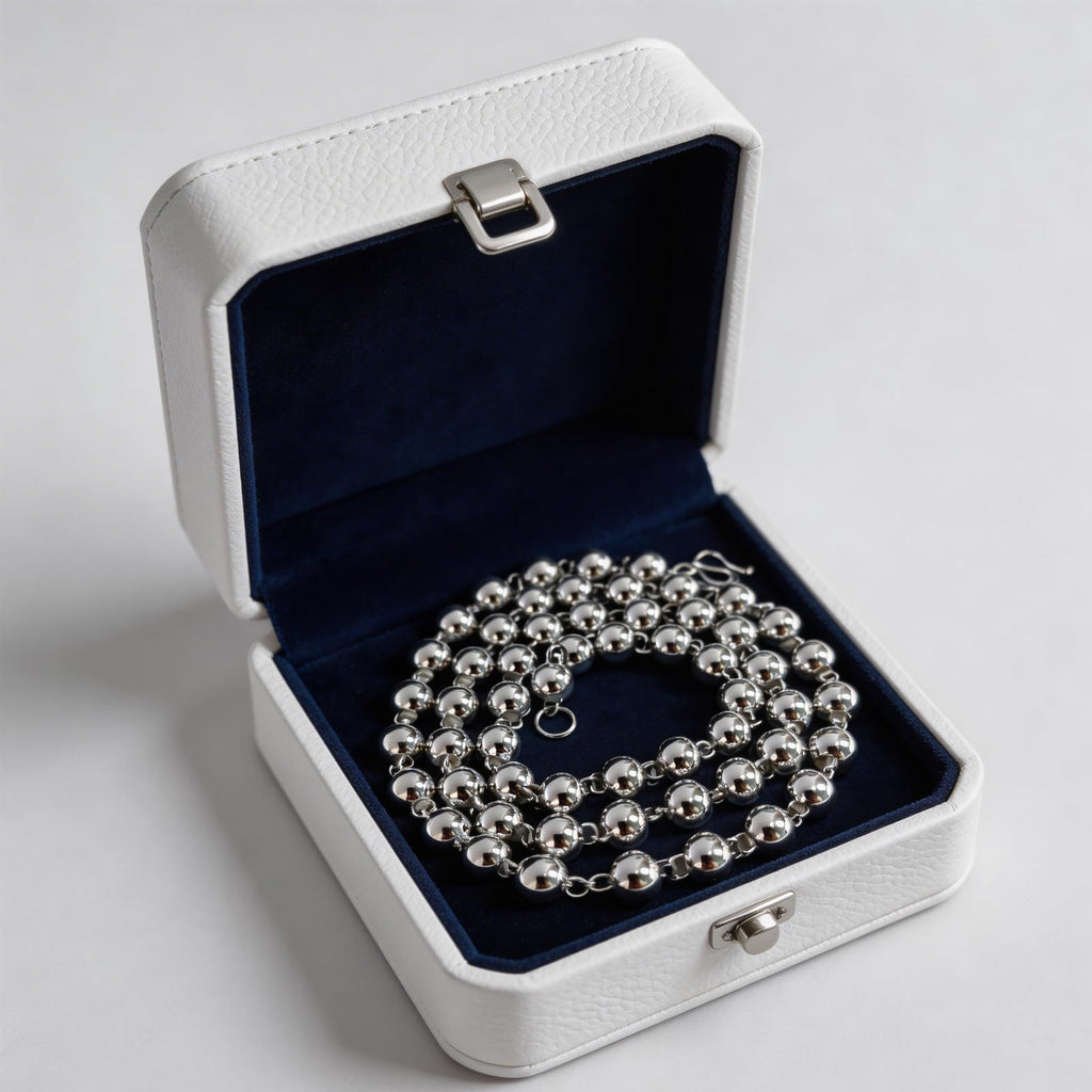 Italian Sterling Silver S925 Retro Chain Necklace for Men, Vintage Style Jewelry Gift