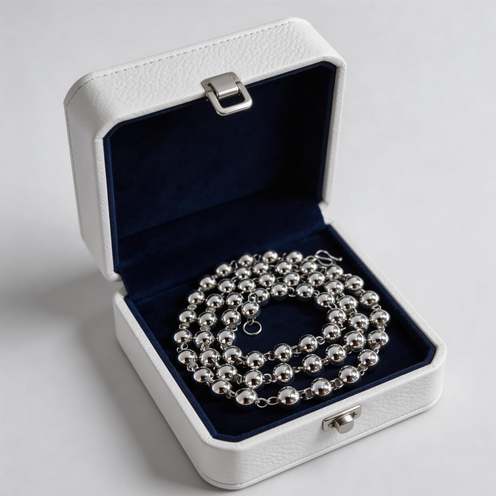 Italian Sterling Silver S925 Retro Chain Necklace for Men, Vintage Style Jewelry Gift