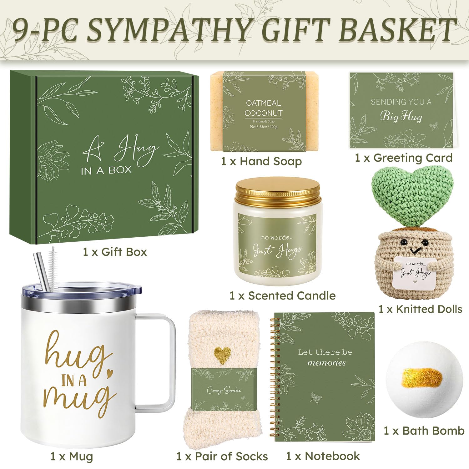 Elegant Birthday Gifts for Women, Black Bow Unique Birthday Relaxing Gifts Box with Scented Candles, Greeting Card & Home-Spa Relaxation, Birthdays Presents for Her, Best Friend, Sister, Wife