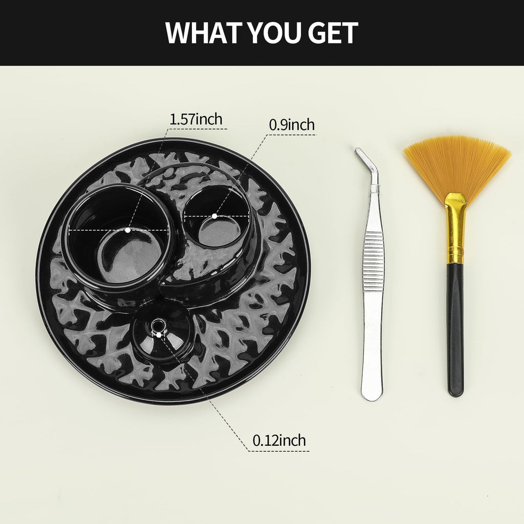 Handmade Ceramic Incense Burner for Palo Santo Incense Sticks, 4 in 1 Multi-Purpose Sage Holder for Burning, Ash Catcher Tray for Meditation Yoga Room (Golden)