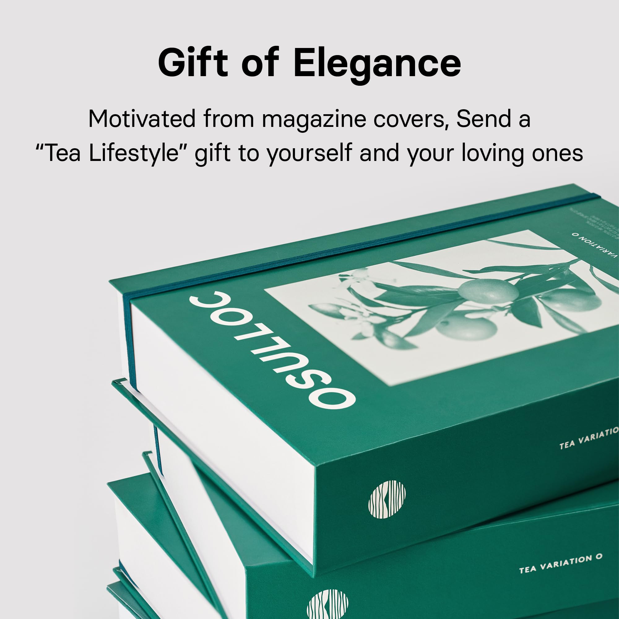 OSULLOC Premium Tea Collection (40 count, 10 flavors x 4 ea), Self Care Sampler Gift Box Variety Pack, Premium Organic Pure & Blended Tea from Jeju