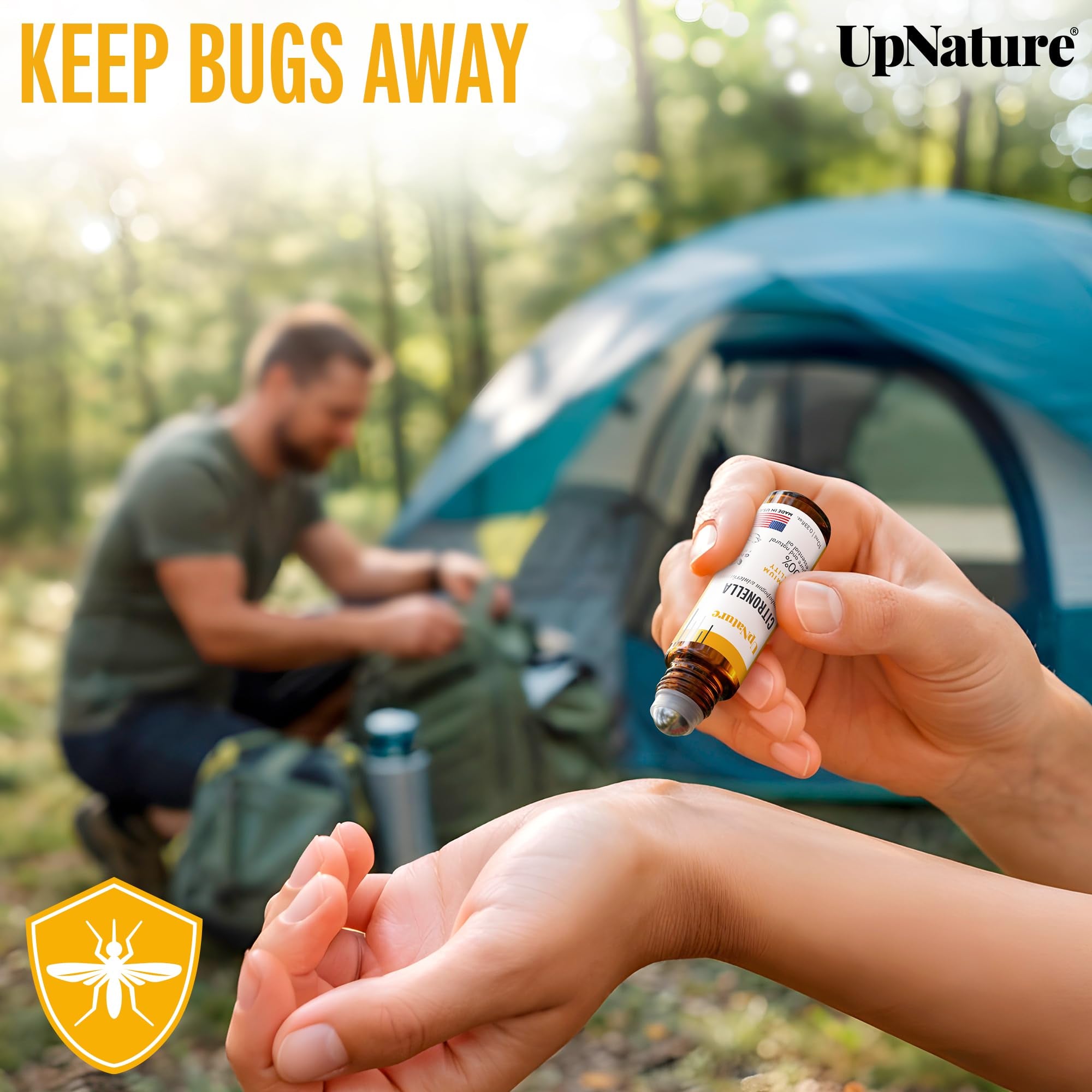 UpNature Calm Essential Oil Roll On - Self Care Gifts for Mom Women Her - 100% Natural Aromatherapy Blend for Relaxation Relief