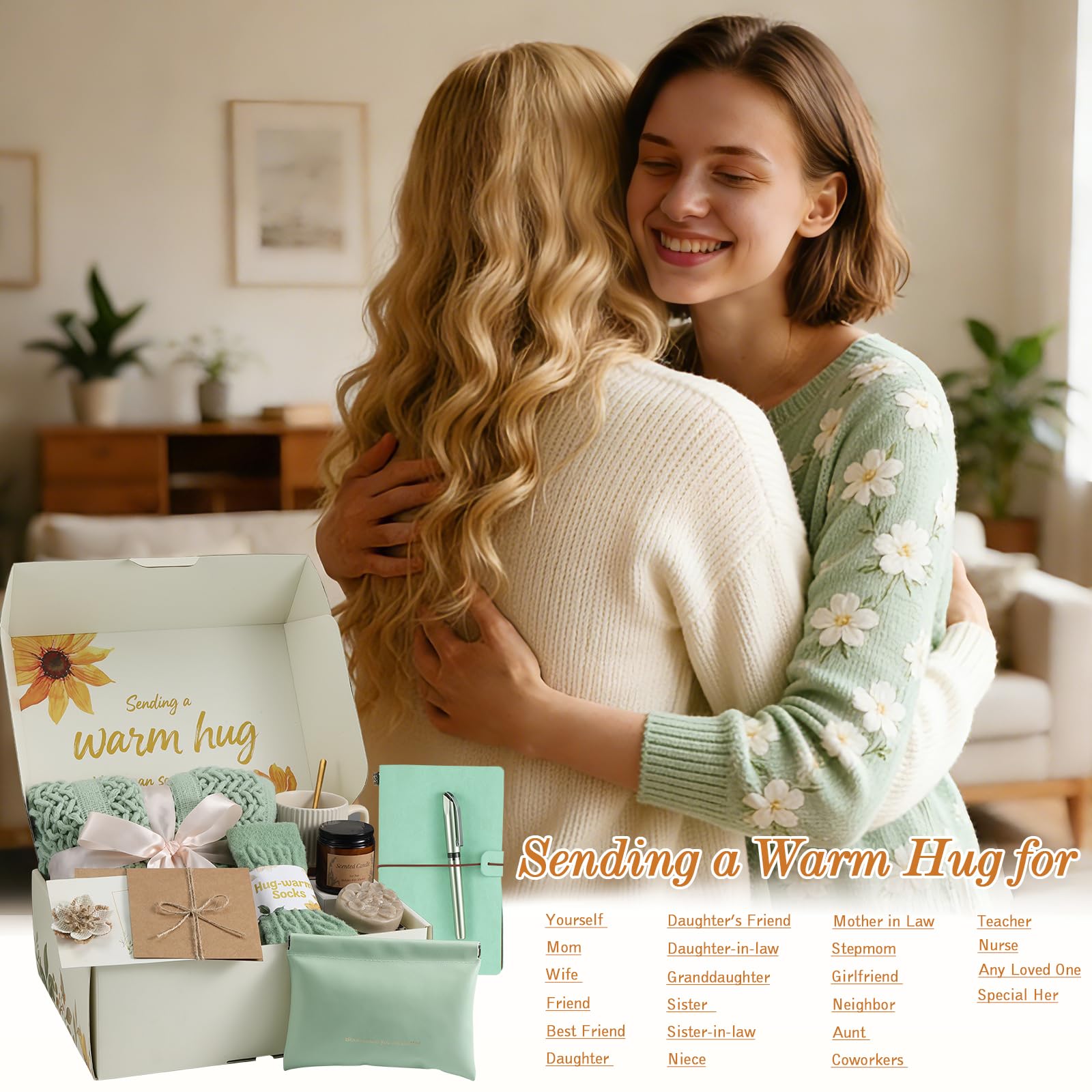 Self Care Gifts for Womens Birthday Gift Mothers Day Gift for Mom Wife Grandma Sister Friend - Get Well Soon Sympathy Gift Baskets for Women Care Package, Thinking of You Inspirational Gifts for Her