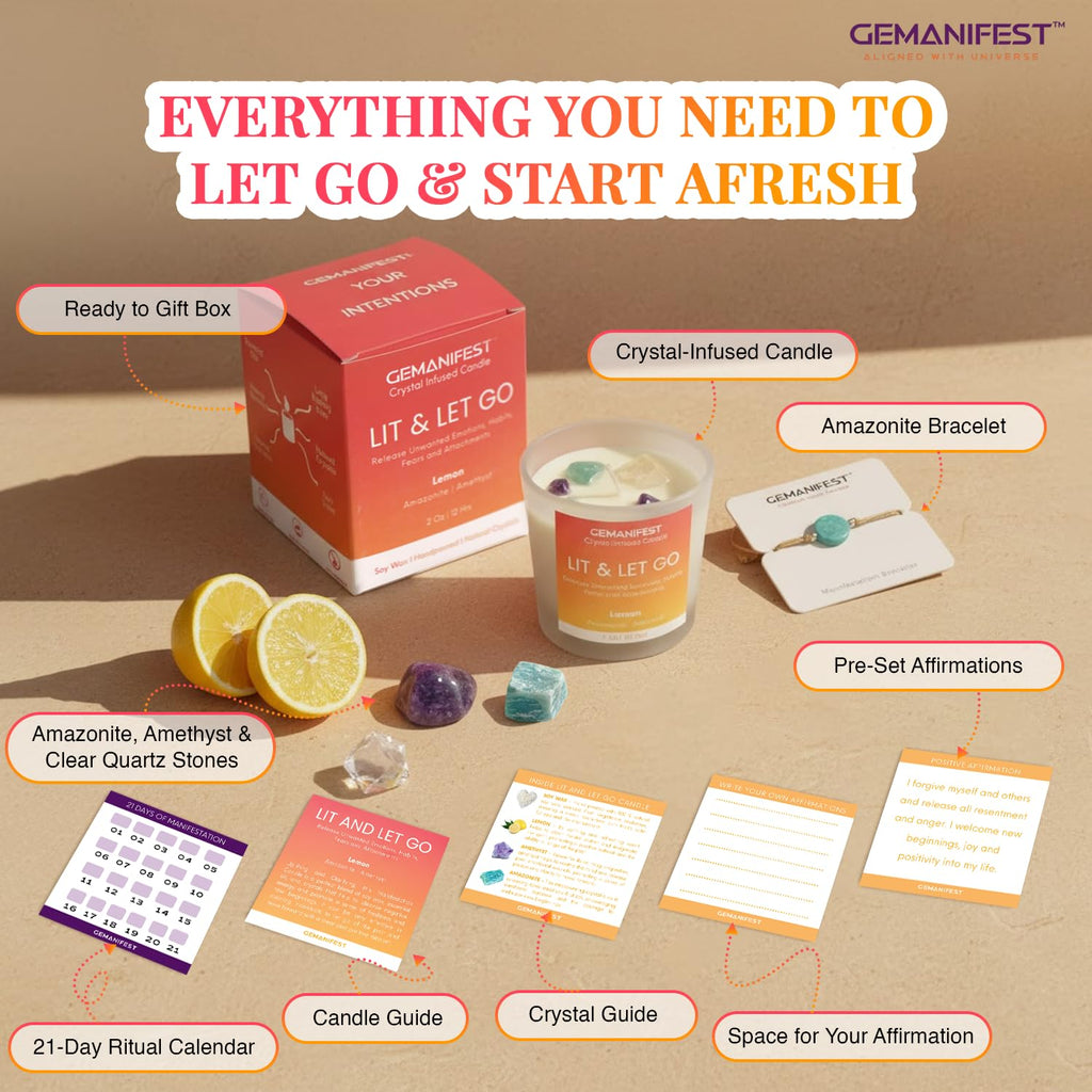 Money Manifestation Candle with Pyrite Bracelet for Wealth Prosperity and Success Pumpkin Spice Soy Candles for Office Home Scented Prosperity Crystal Candle Gifts for Men Women