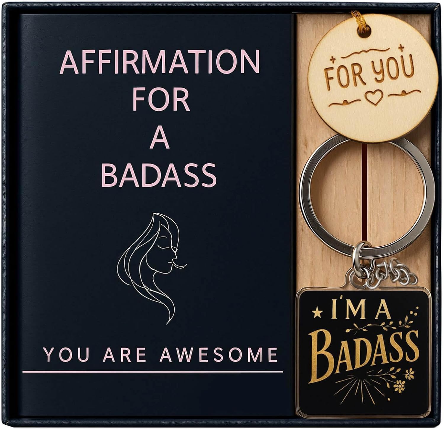 Badass Affirmation Cards,60 Positive Affirmations for Women,Daily Motivational and Inspiration for women, Unique Gifts for Women, Best Friend, Sister
