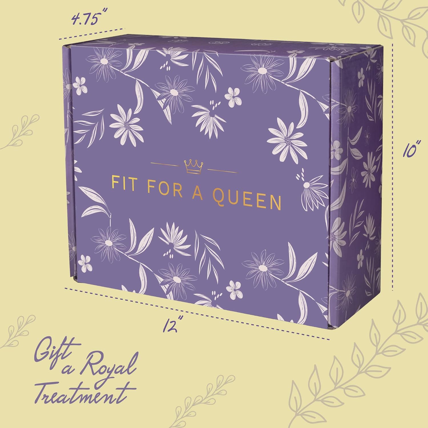 Birthday Gifts for Women Royal Queen - Relaxing Thank You, Anniversary, Mothers Day Gift Basket - Gifts for Mom, Best Friend, Sister and Daughter - 12 Pack Gift Box Set with Greeting Card