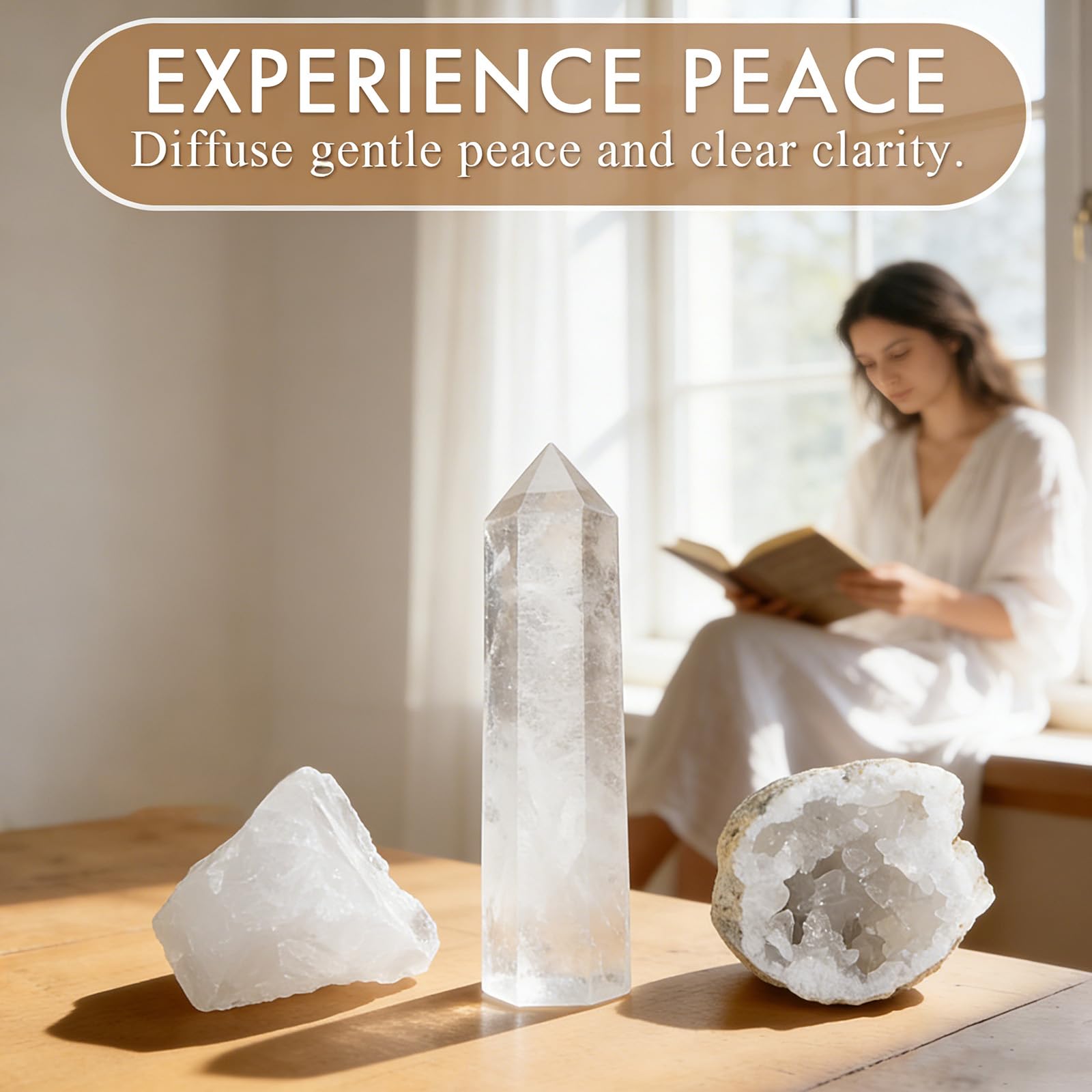 7 Chakra Healing Crystals Set - Large Raw Stones Energy Alignment Kit with Wooden Gift Box & Guidebook