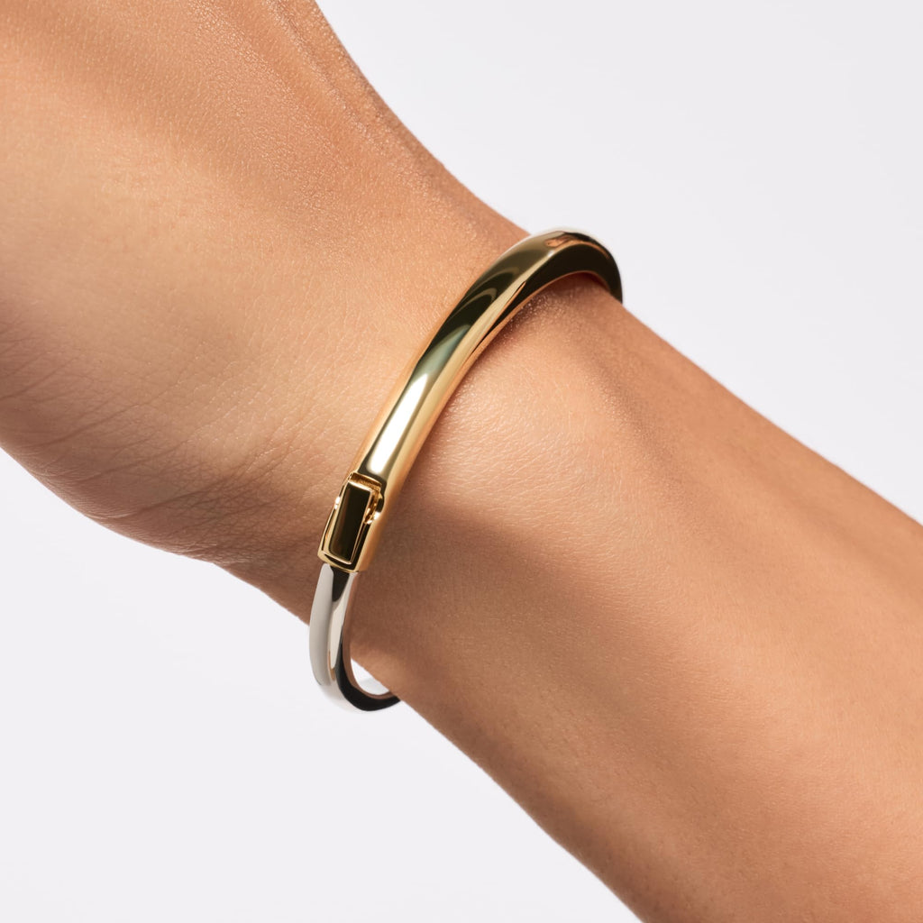 Ana Luisa Bracelets for Women - 14K Gold Plated & Silver Rhodium Bangle and Cuff Bracelets - Sleek Designs Perfect for Layering - Hypoallergenic, Water-Resistant, Tarnish-Free Bracelet for Daily Wear