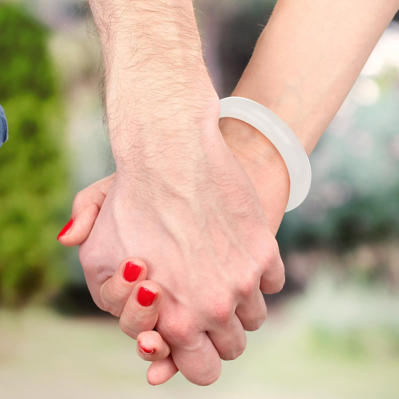 Landical 2.4'' Natural Jade Bracelet for Women Jade Bangle Bracelets with Box Good Luck Bangle Jewelry Gift for Mother