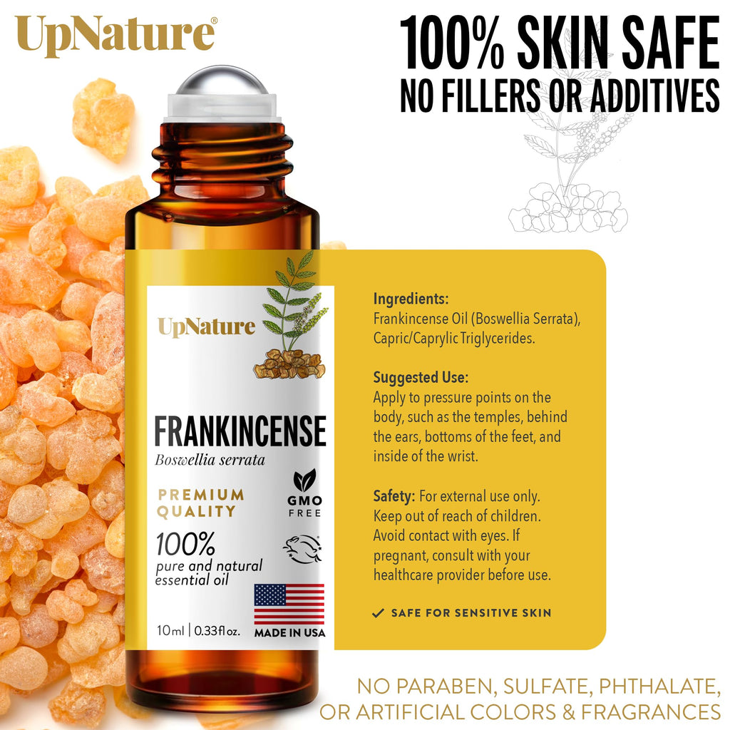 UpNature Calm Essential Oil Roll On - Self Care Gifts for Mom Women Her - 100% Natural Aromatherapy Blend for Relaxation Relief